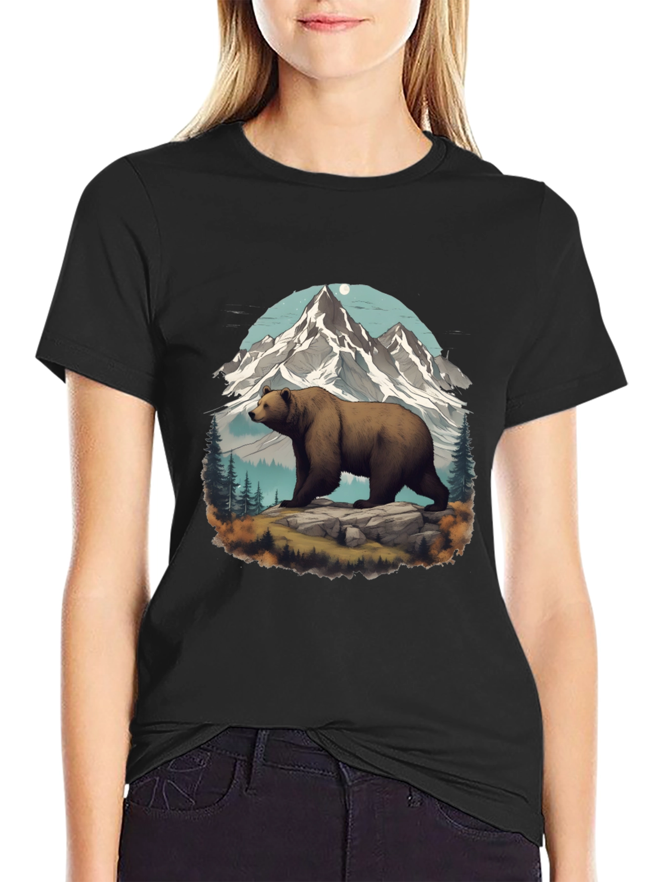 Bear & Mountain Graphic Tee