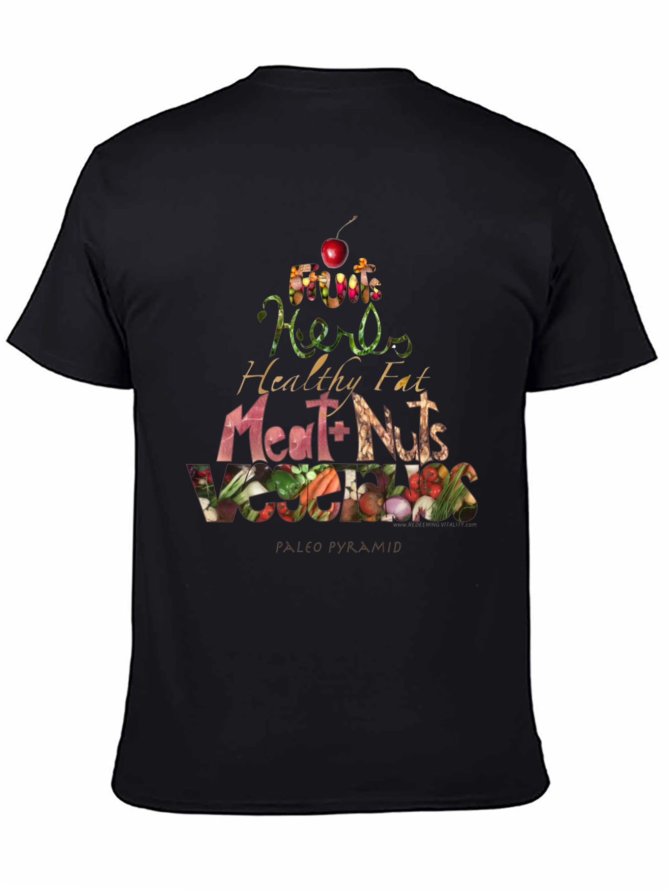 Paleo Pyramid T-Shirt - Eat Healthy!