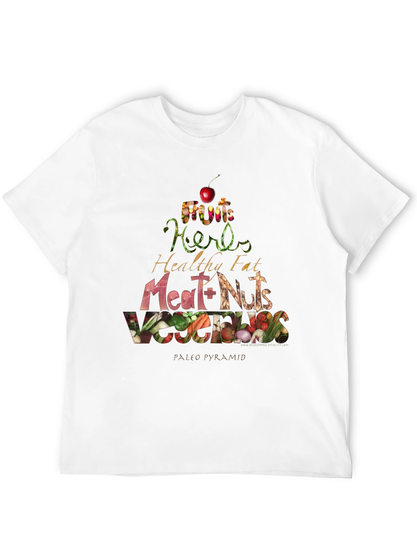 Paleo Pyramid T-Shirt - Eat Healthy!
