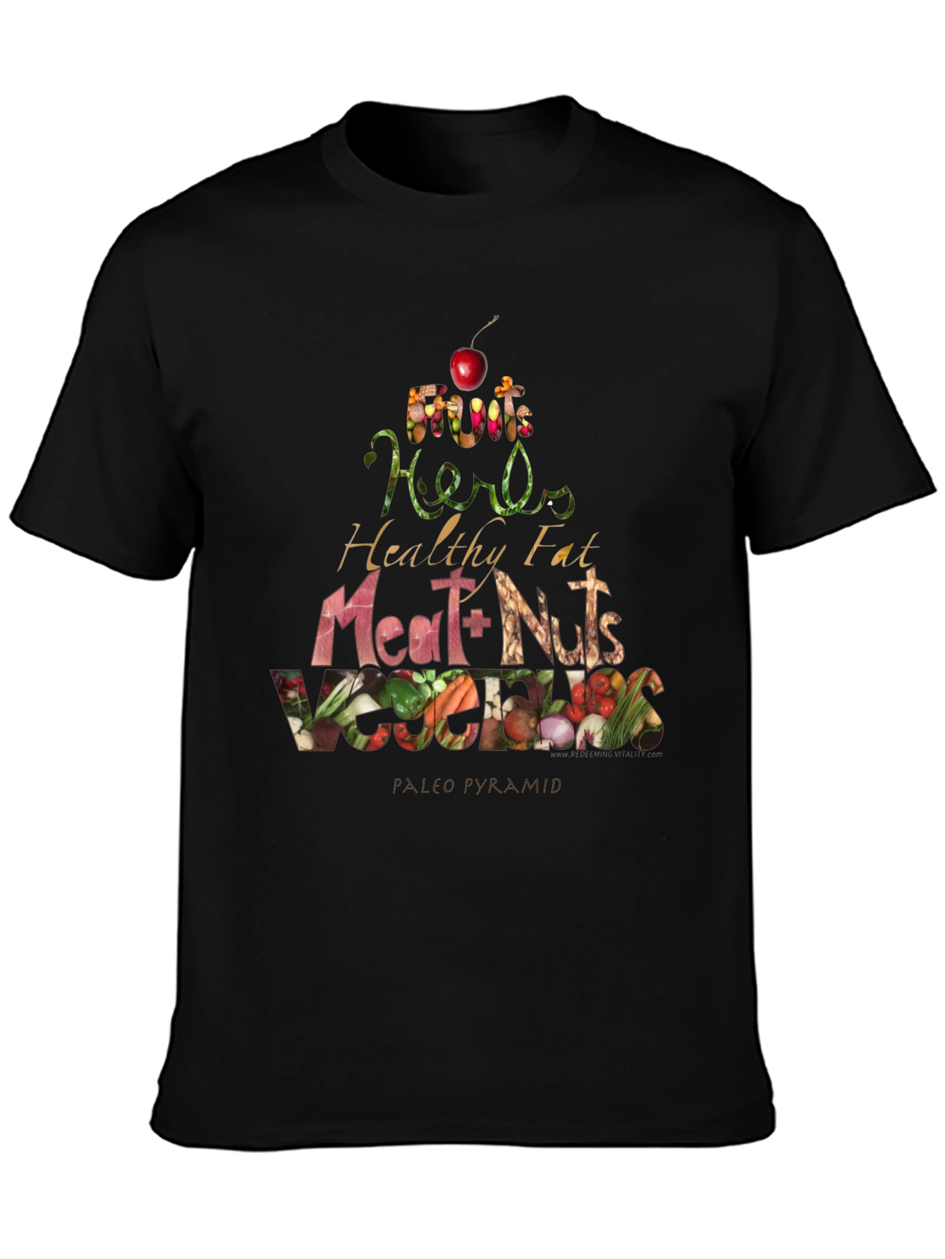 Paleo Pyramid T-Shirt - Eat Healthy!
