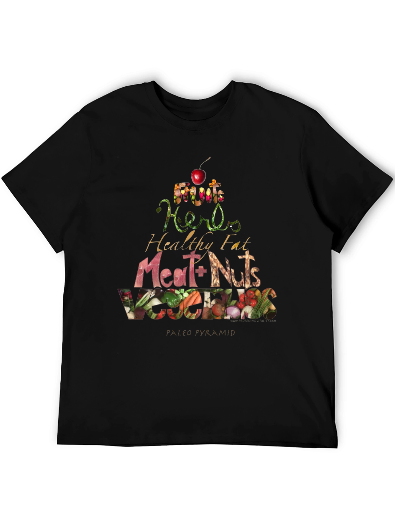 Paleo Pyramid T-Shirt - Eat Healthy!