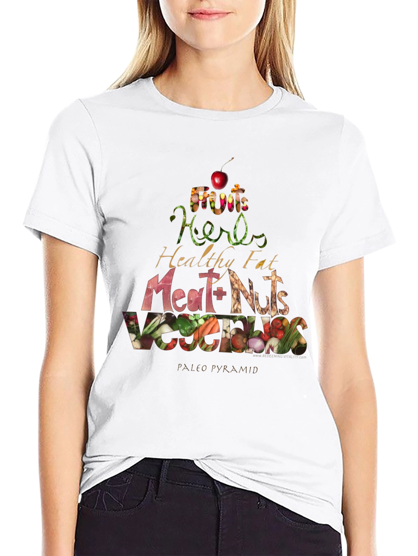 Paleo Pyramid T-Shirt - Eat Healthy!
