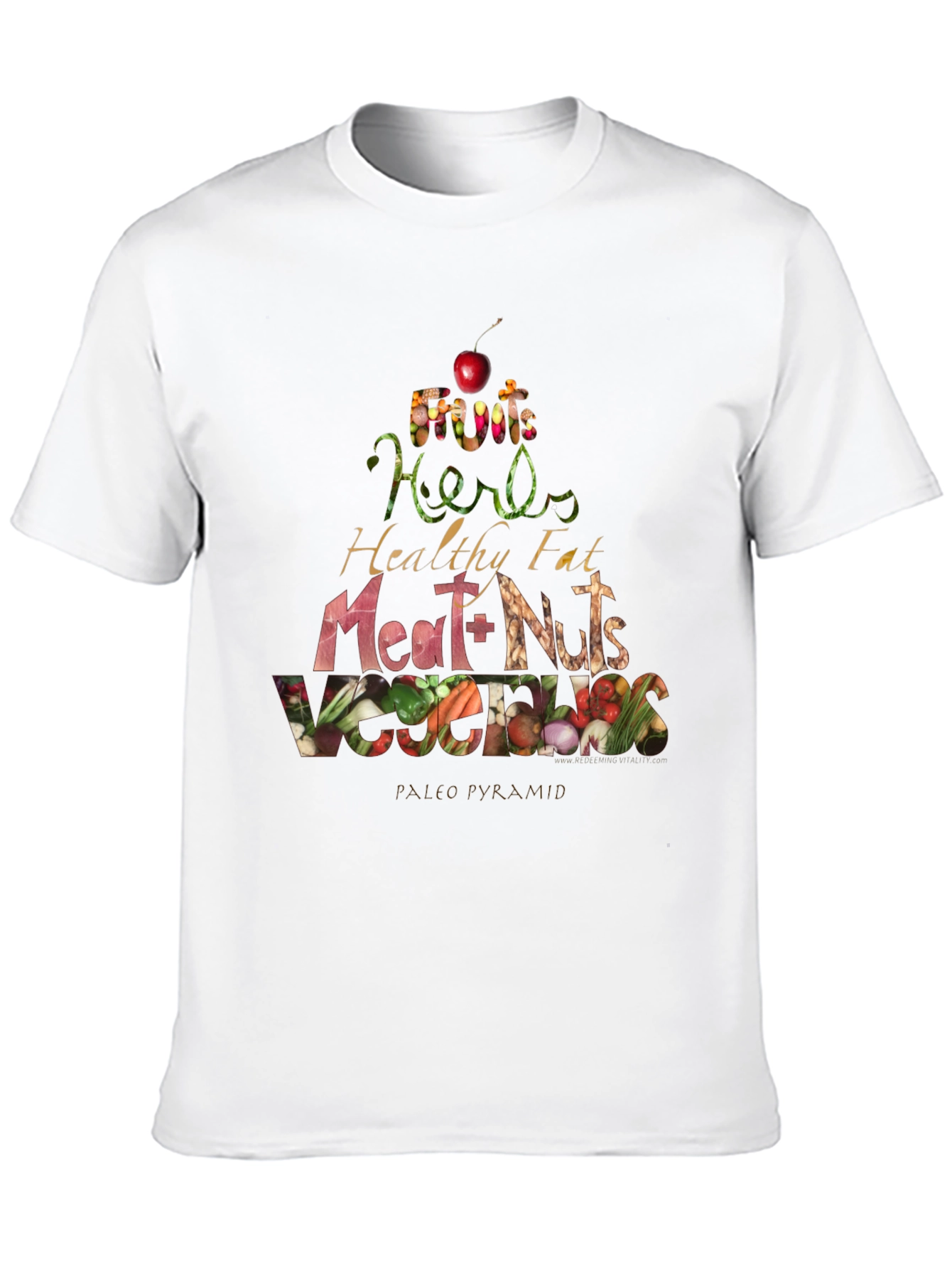 Paleo Pyramid T-Shirt - Eat Healthy!