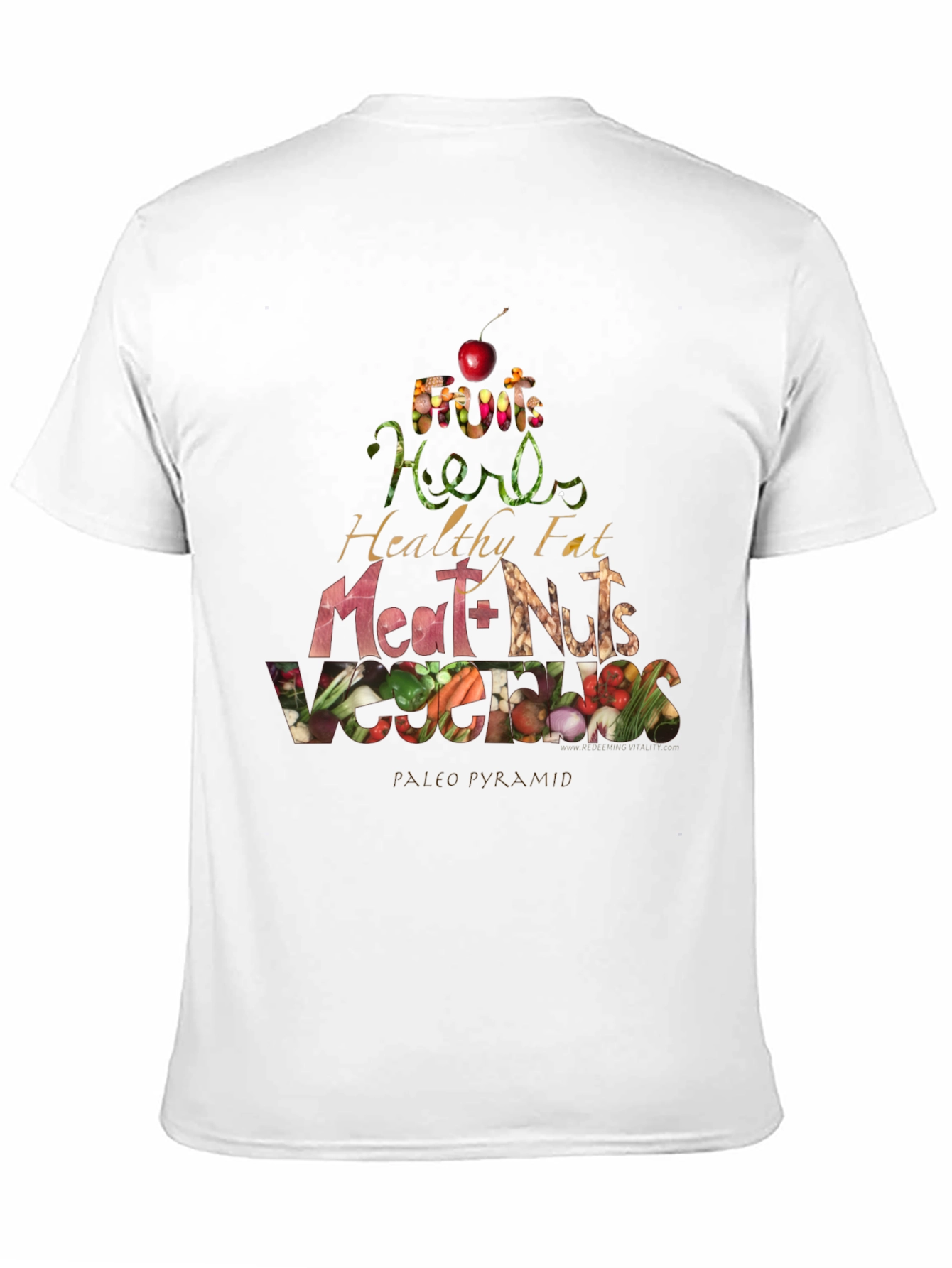 Paleo Pyramid T-Shirt - Eat Healthy!