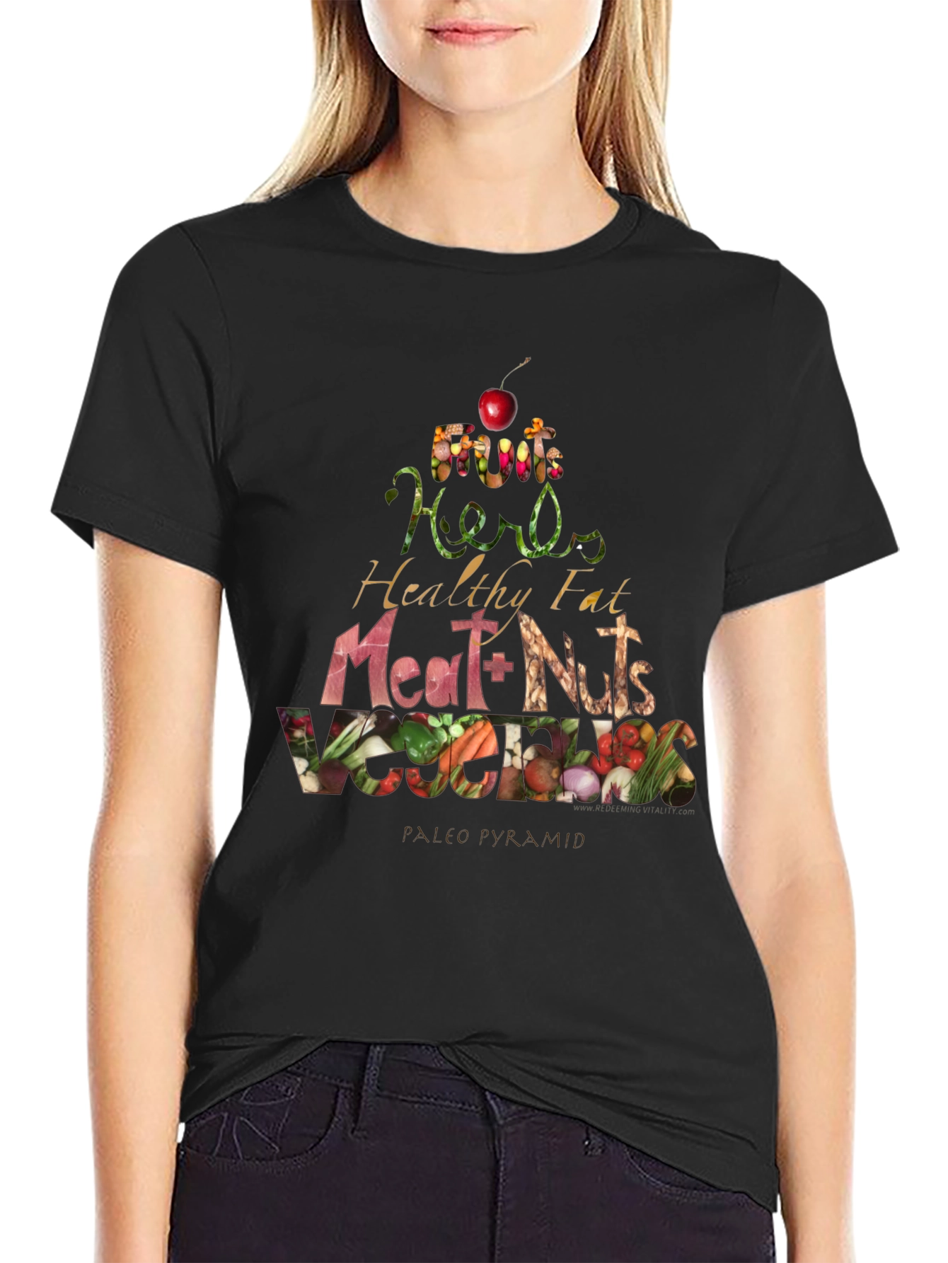 Paleo Pyramid T-Shirt - Eat Healthy!
