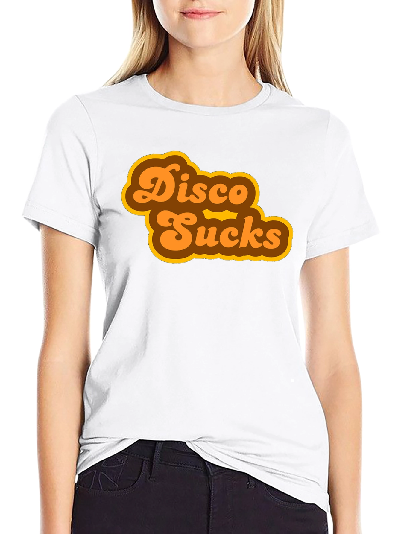 Disco Sucks Retro Style Black T-Shirt