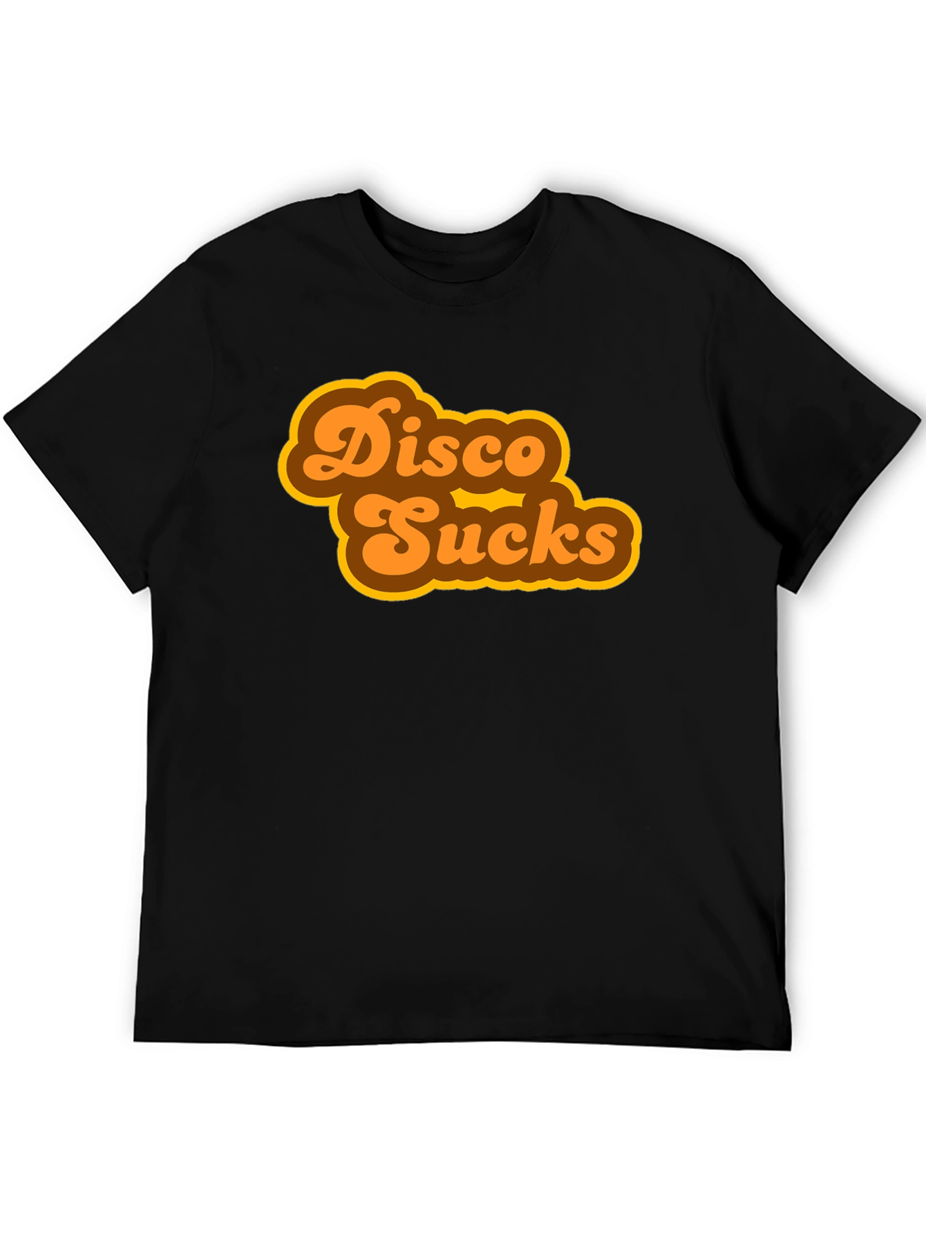 Disco Sucks Retro Style Black T-Shirt