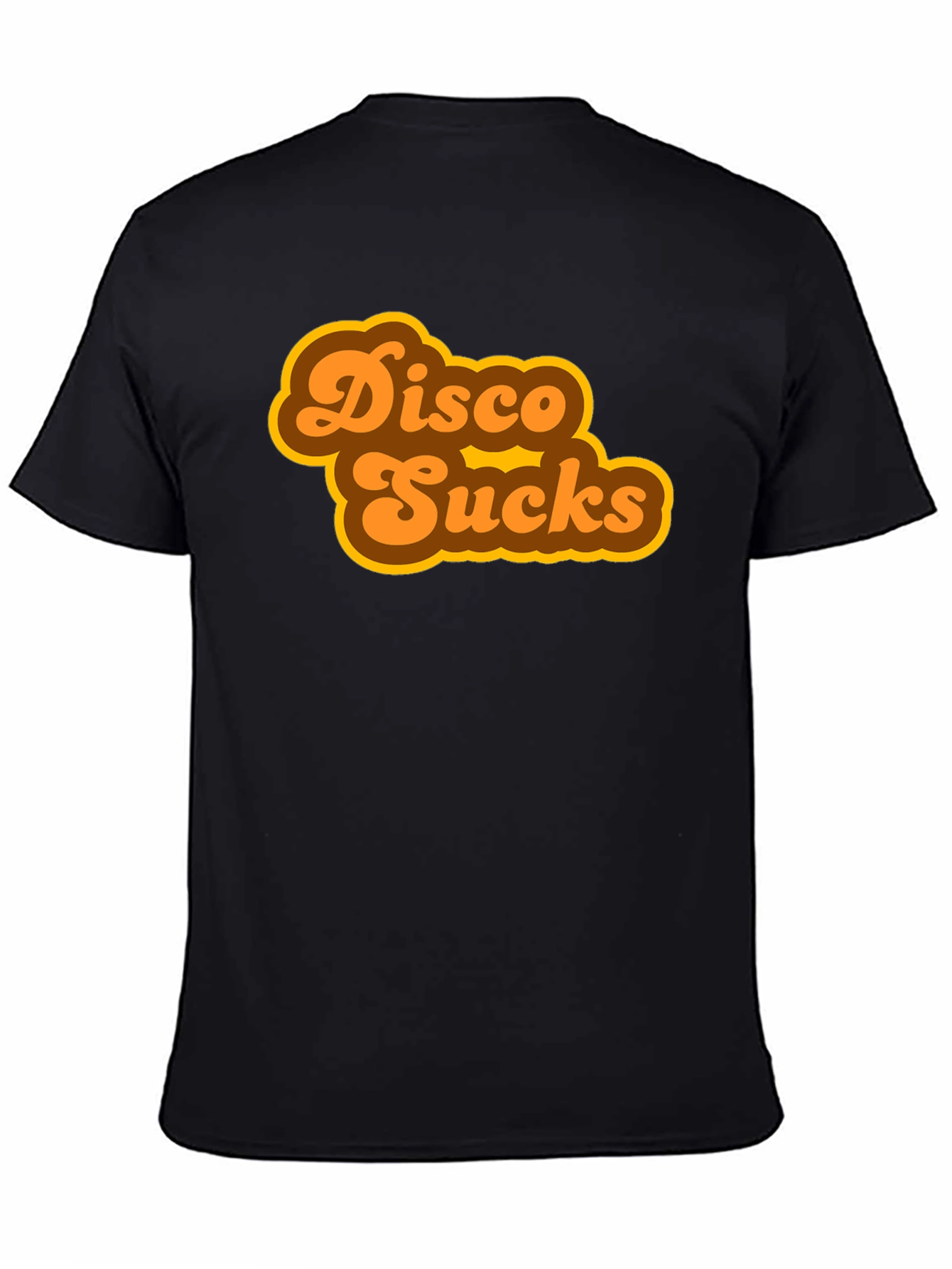 Disco Sucks Retro Style Black T-Shirt
