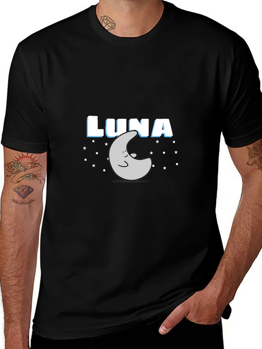 Luna Moon & Stars Graphic Tee - Black