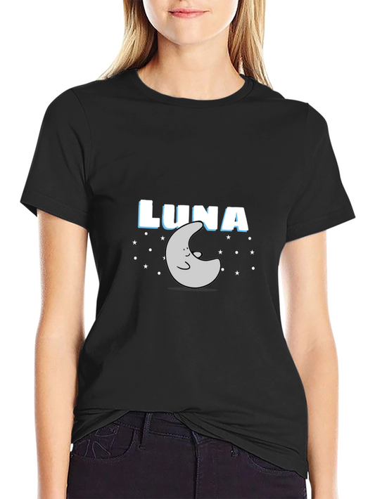 Luna Moon & Stars Graphic Tee - Black