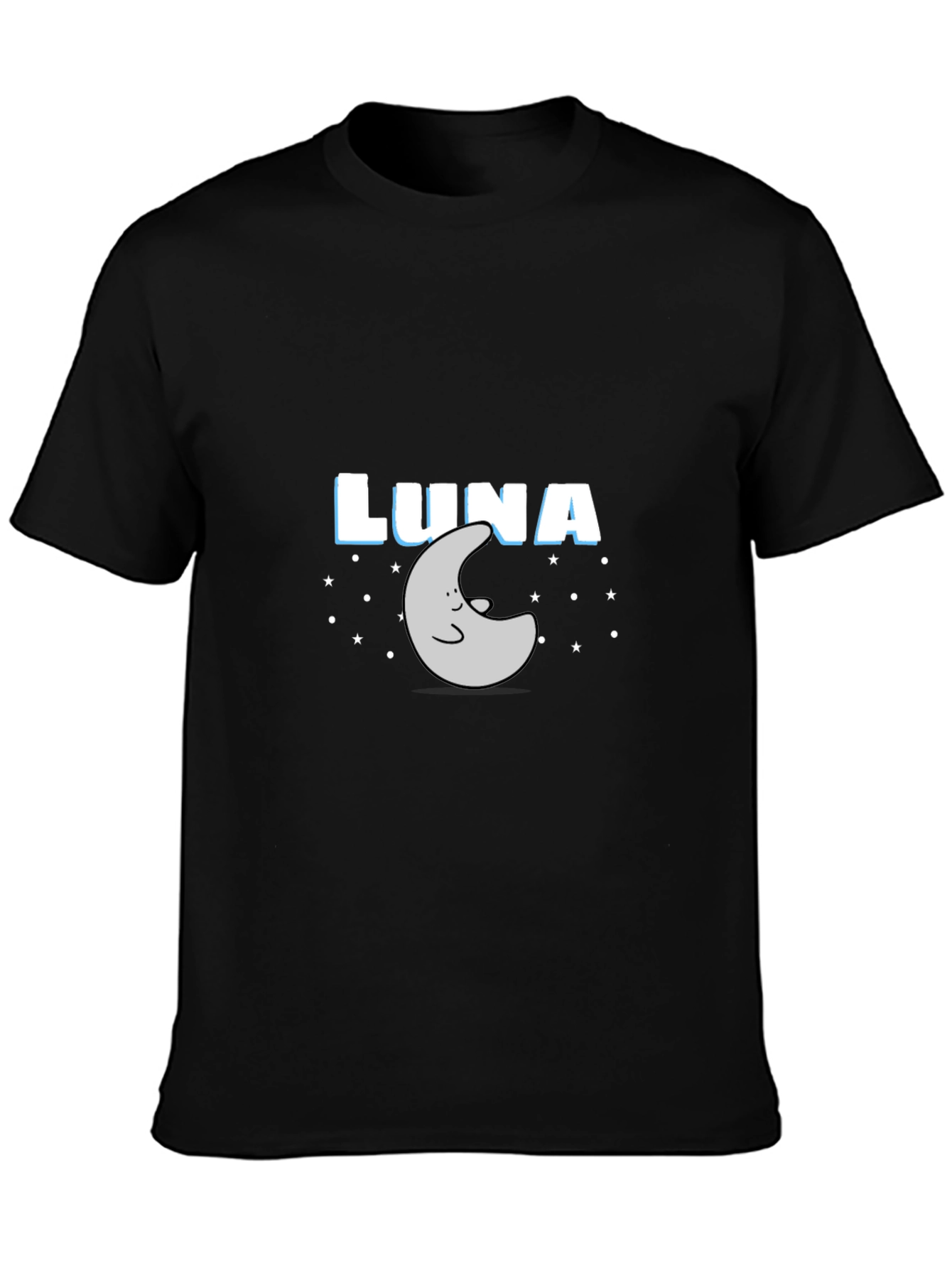 Luna Moon & Stars Graphic Tee - Black