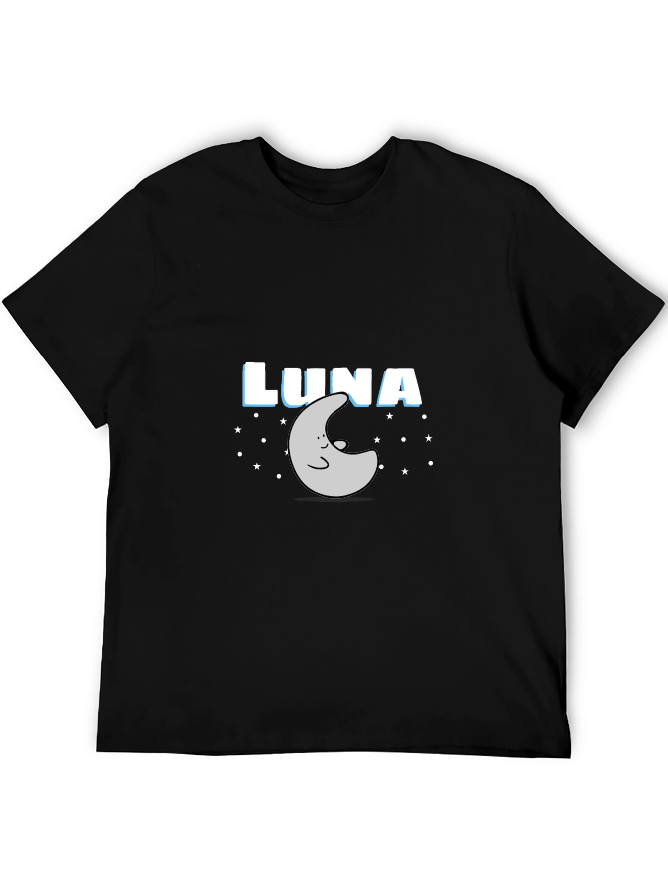 Luna Moon & Stars Graphic Tee - Black