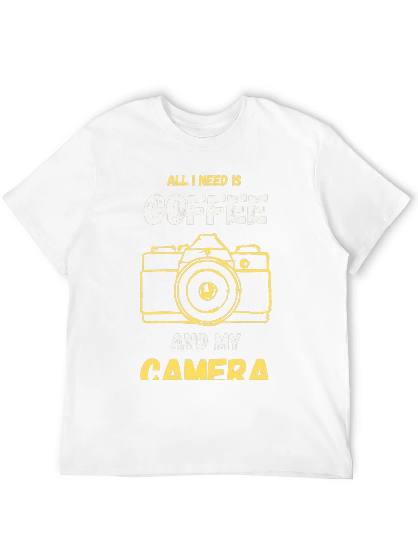 Coffee and Camera Graphic T-Shirt - Photography Lover Tee