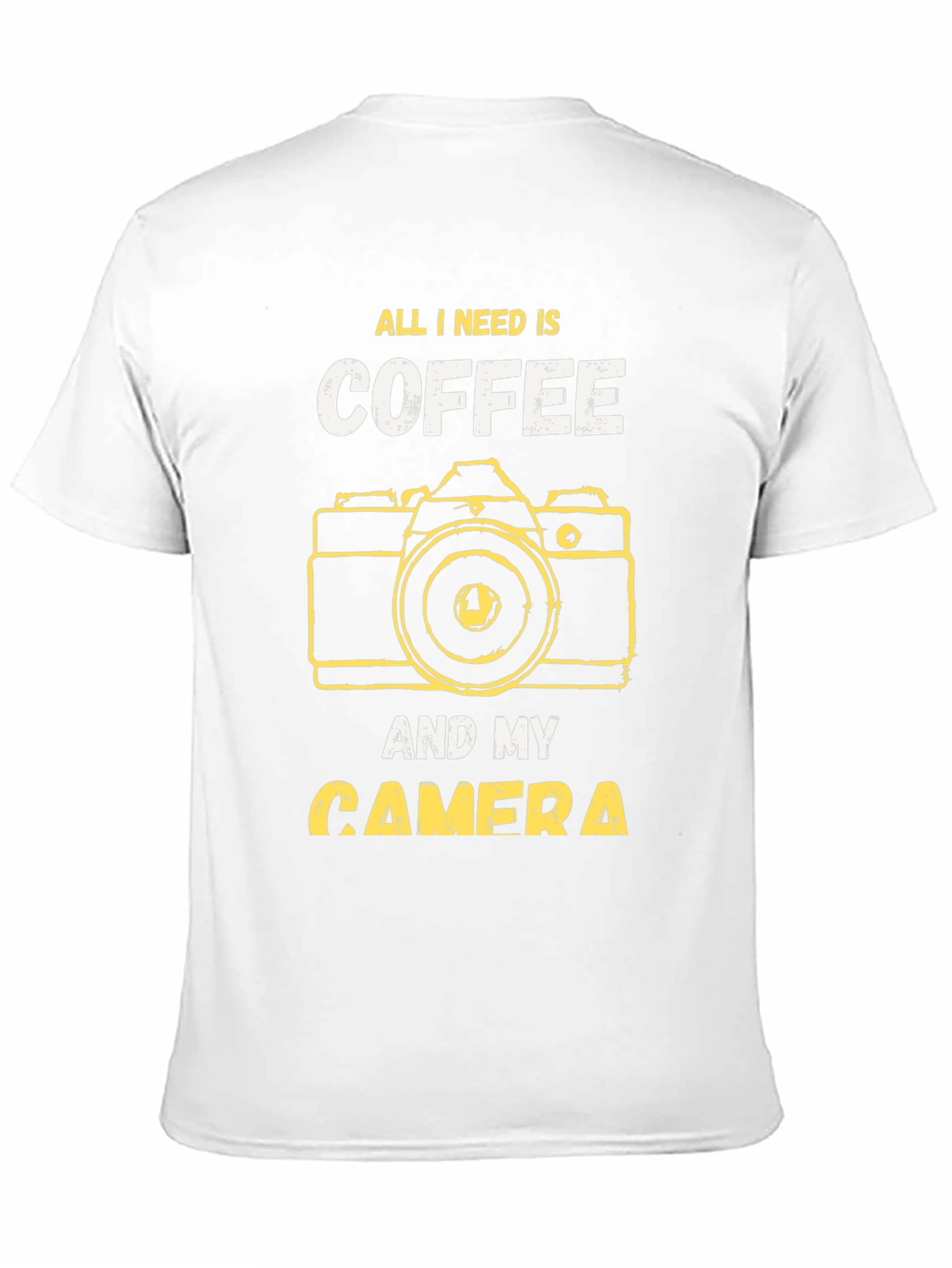 Coffee and Camera Graphic T-Shirt - Photography Lover Tee