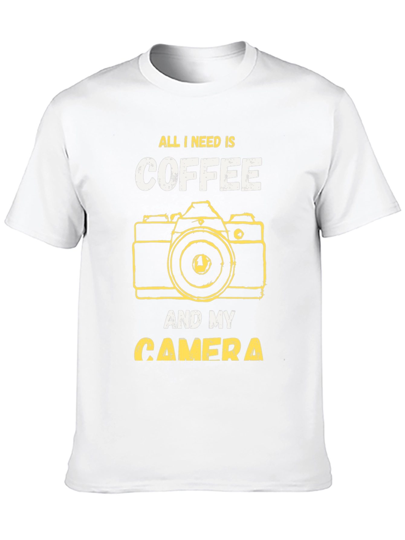 Coffee and Camera Graphic T-Shirt - Photography Lover Tee