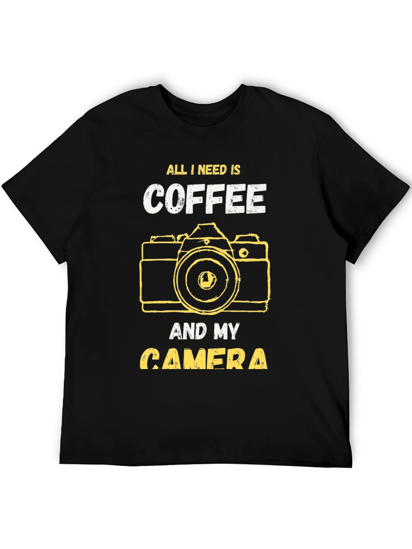 Coffee and Camera Graphic T-Shirt - Photography Lover Tee