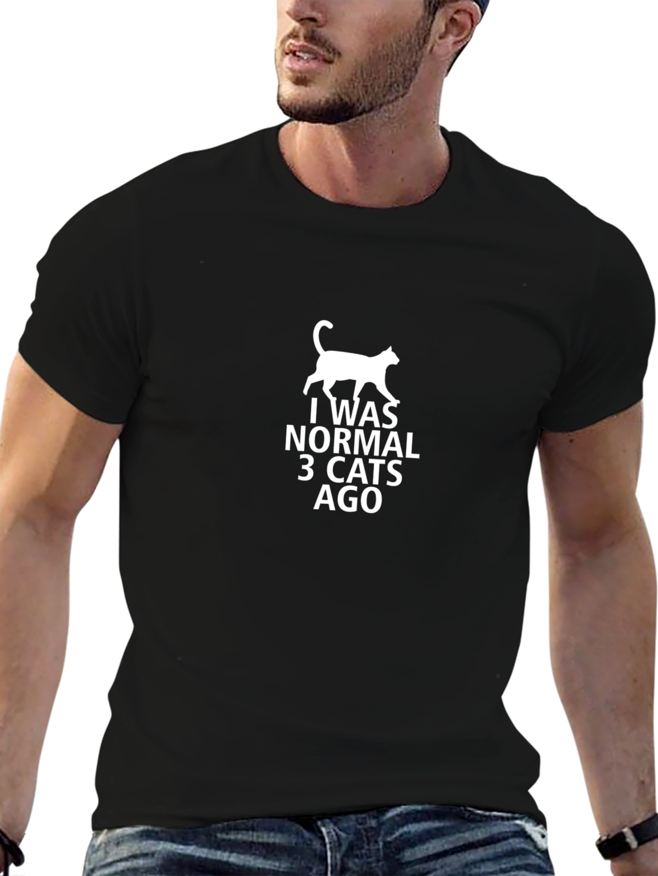 I Was Normal 3 Cats Ago Graphic T-Shirt