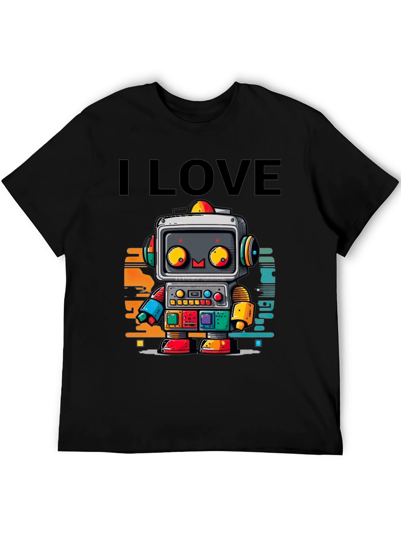 I Love Robots Graphic T-Shirt
