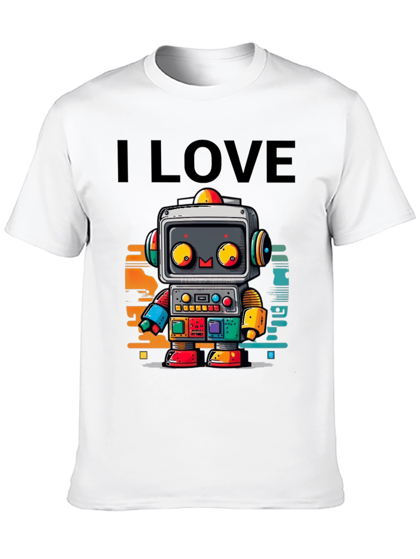 I Love Robots Graphic T-Shirt
