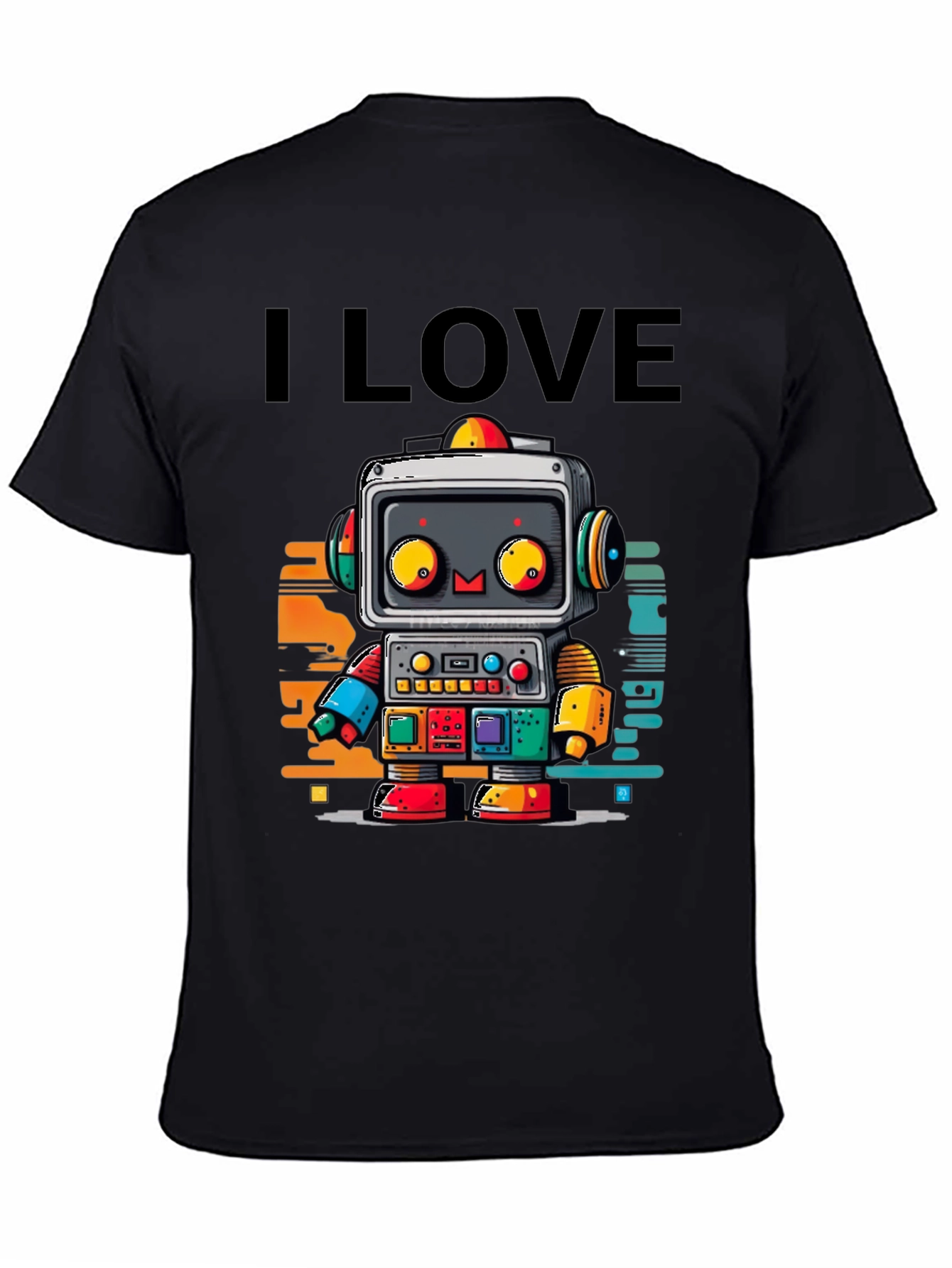 I Love Robots Graphic T-Shirt