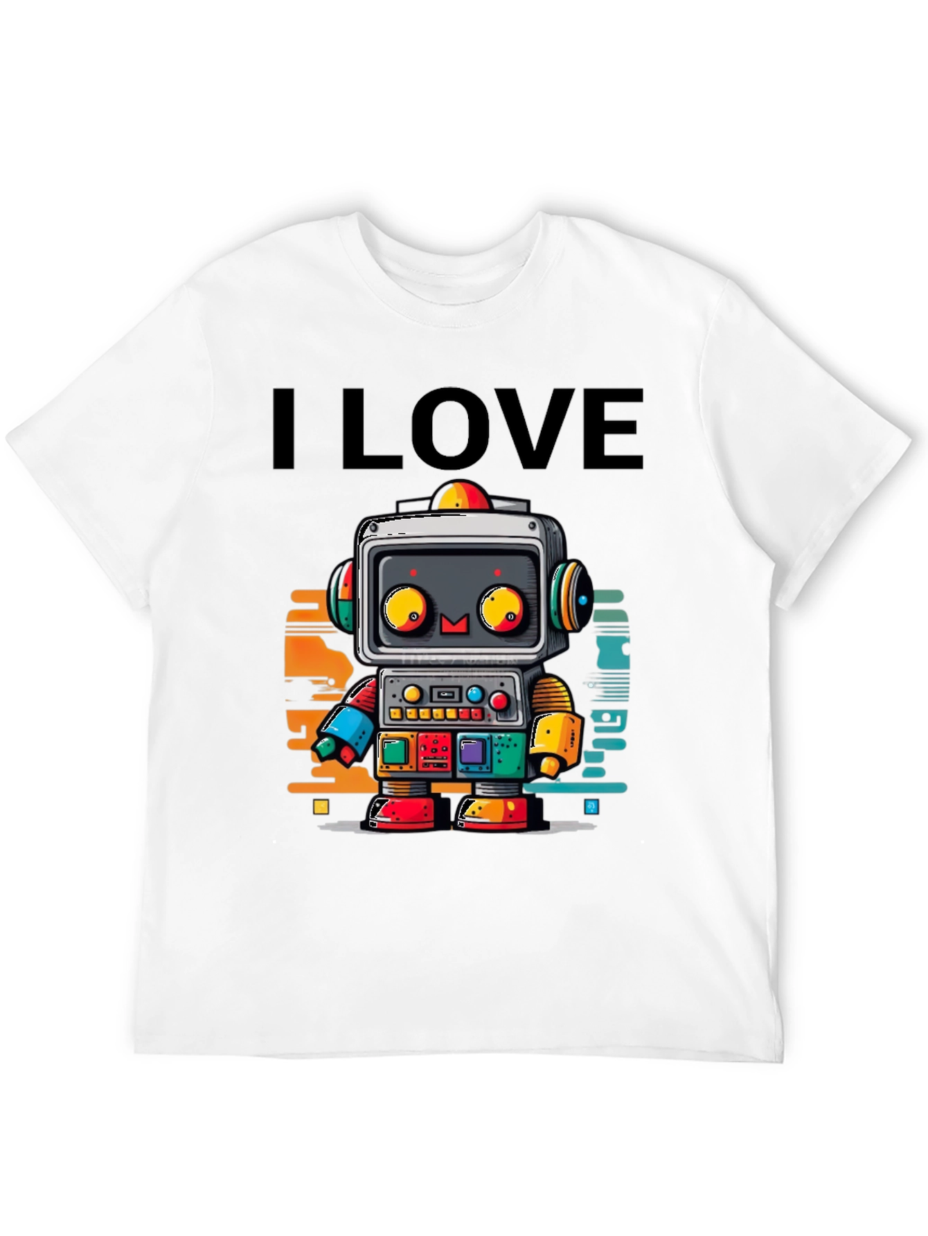 I Love Robots Graphic T-Shirt