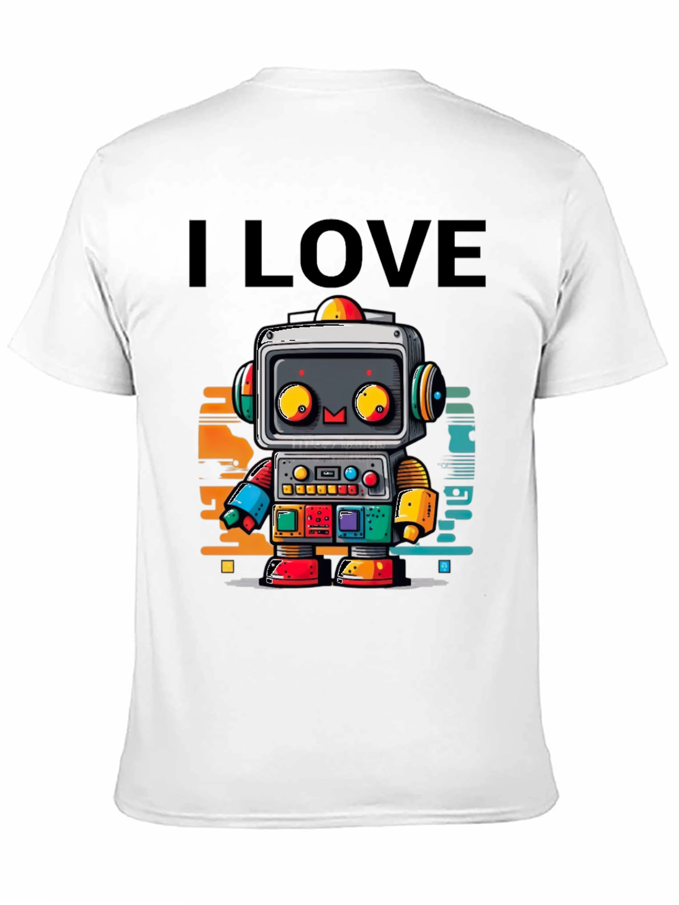 I Love Robots Graphic T-Shirt