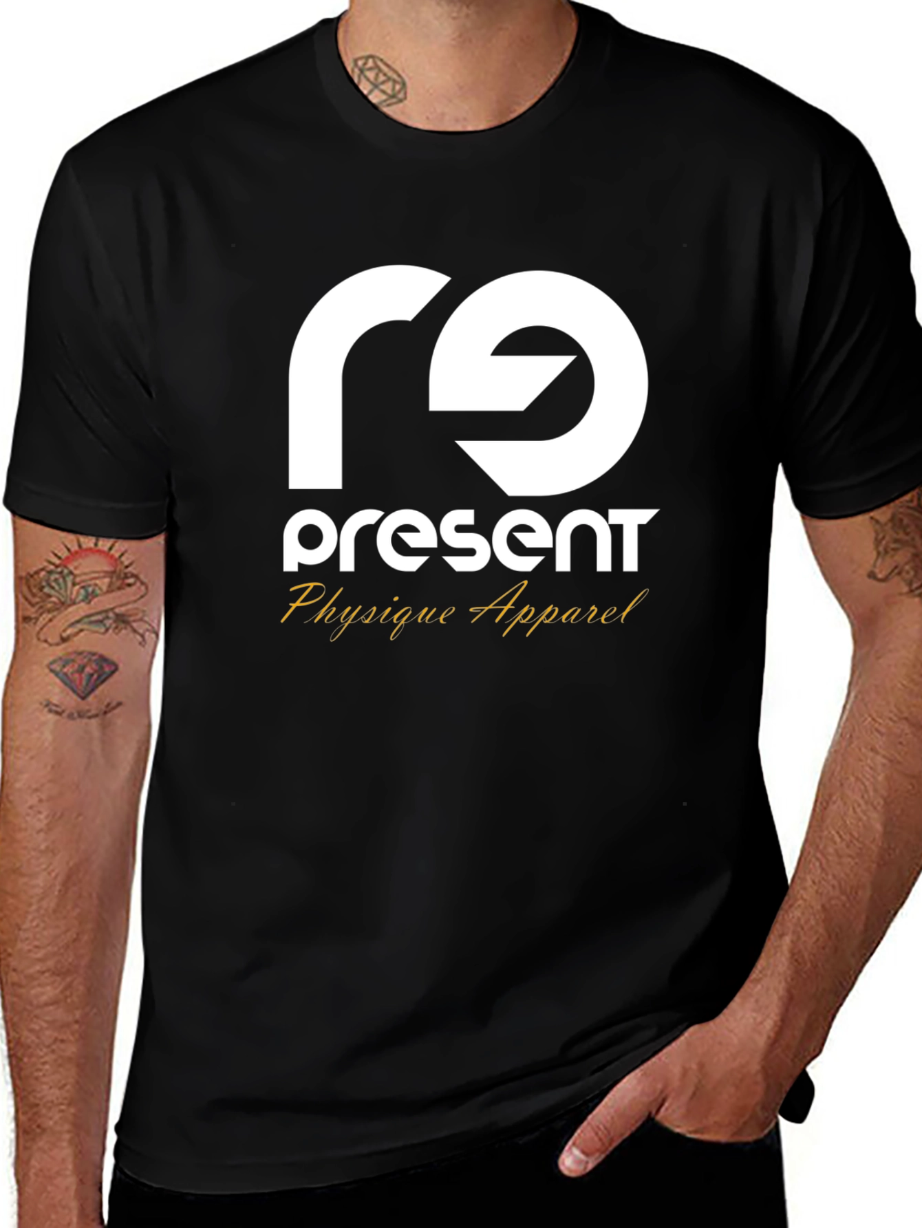 re Present Physique Apparel Black T-Shirt