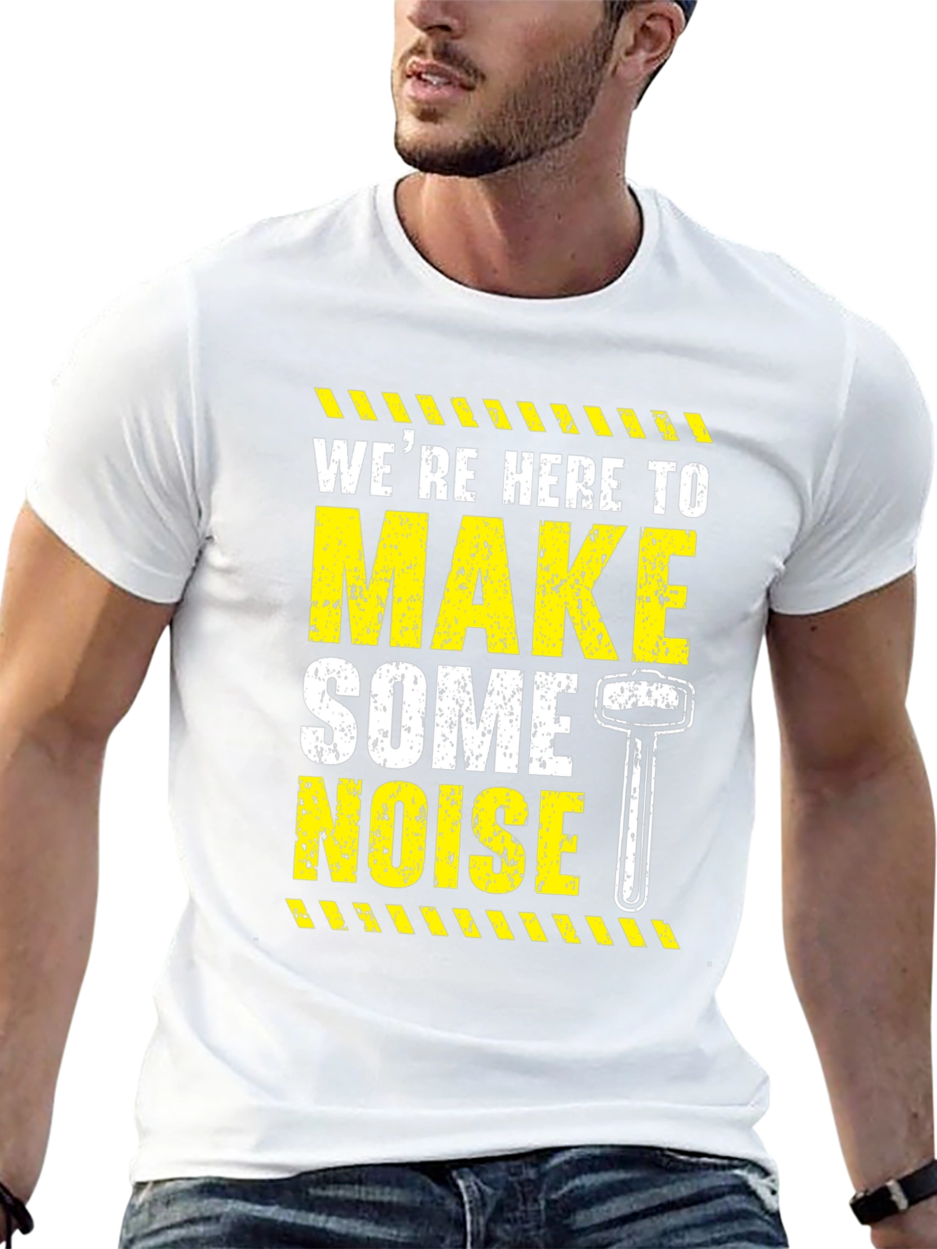 Make Some Noise Black Graphic Tee
