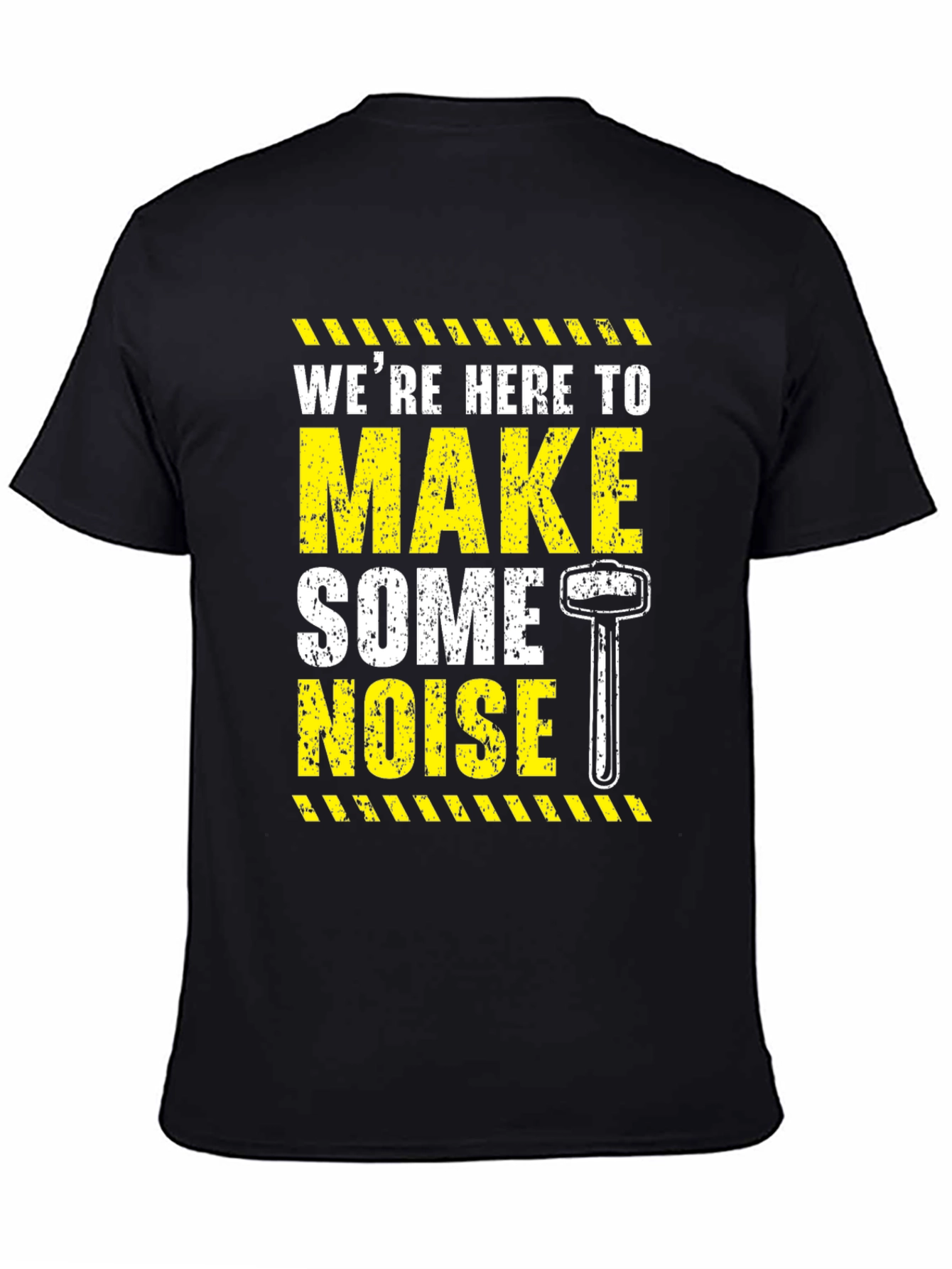 Make Some Noise Black Graphic Tee