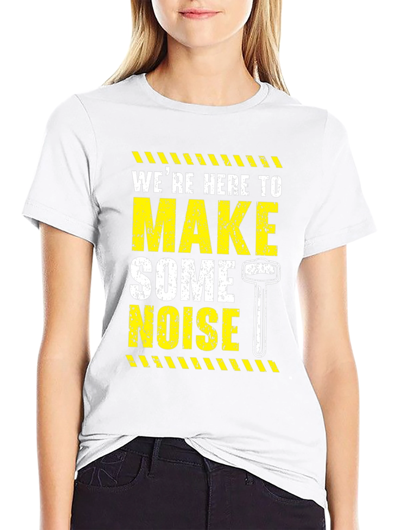 Make Some Noise Black Graphic Tee