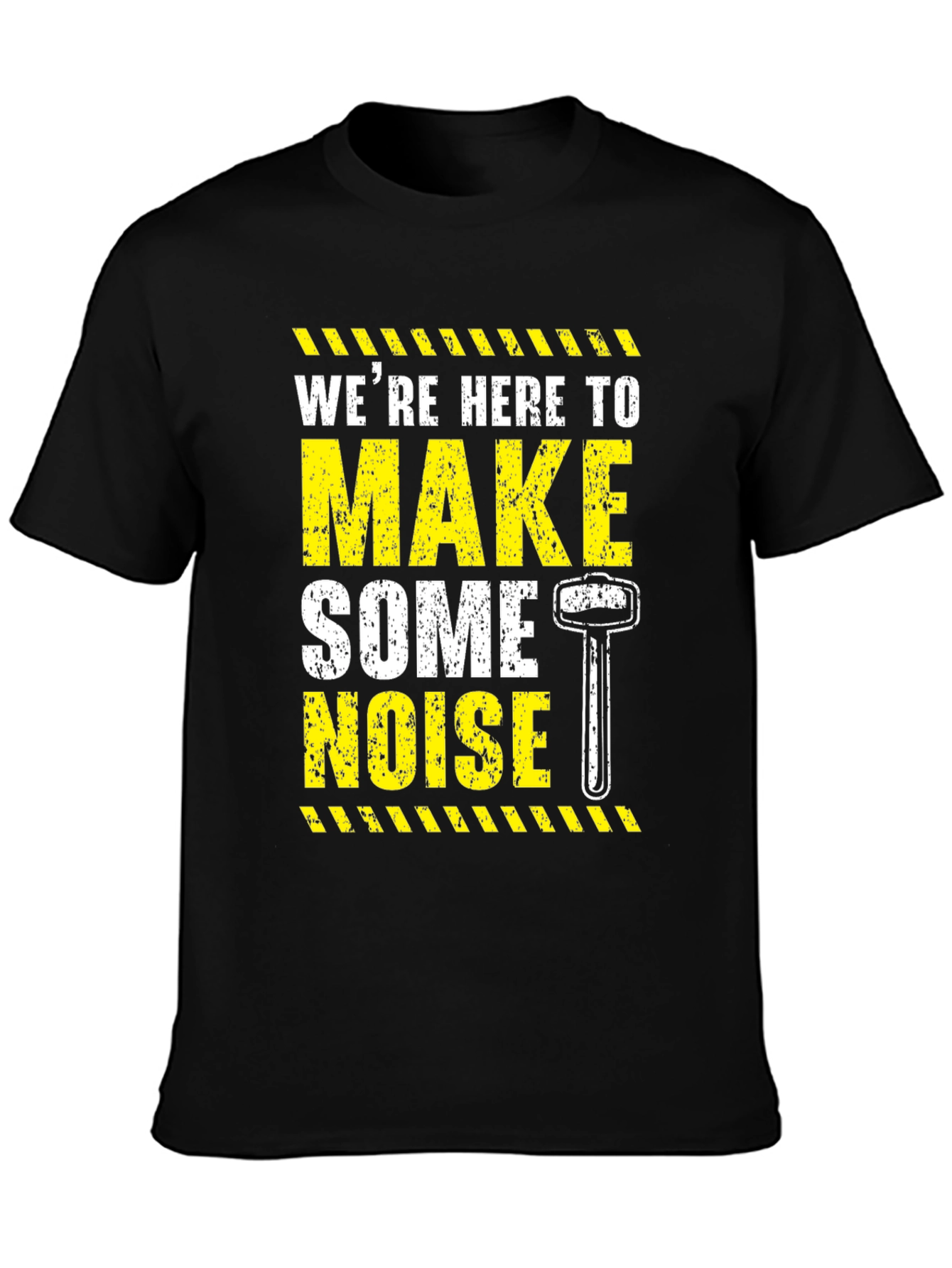 Make Some Noise Black Graphic Tee