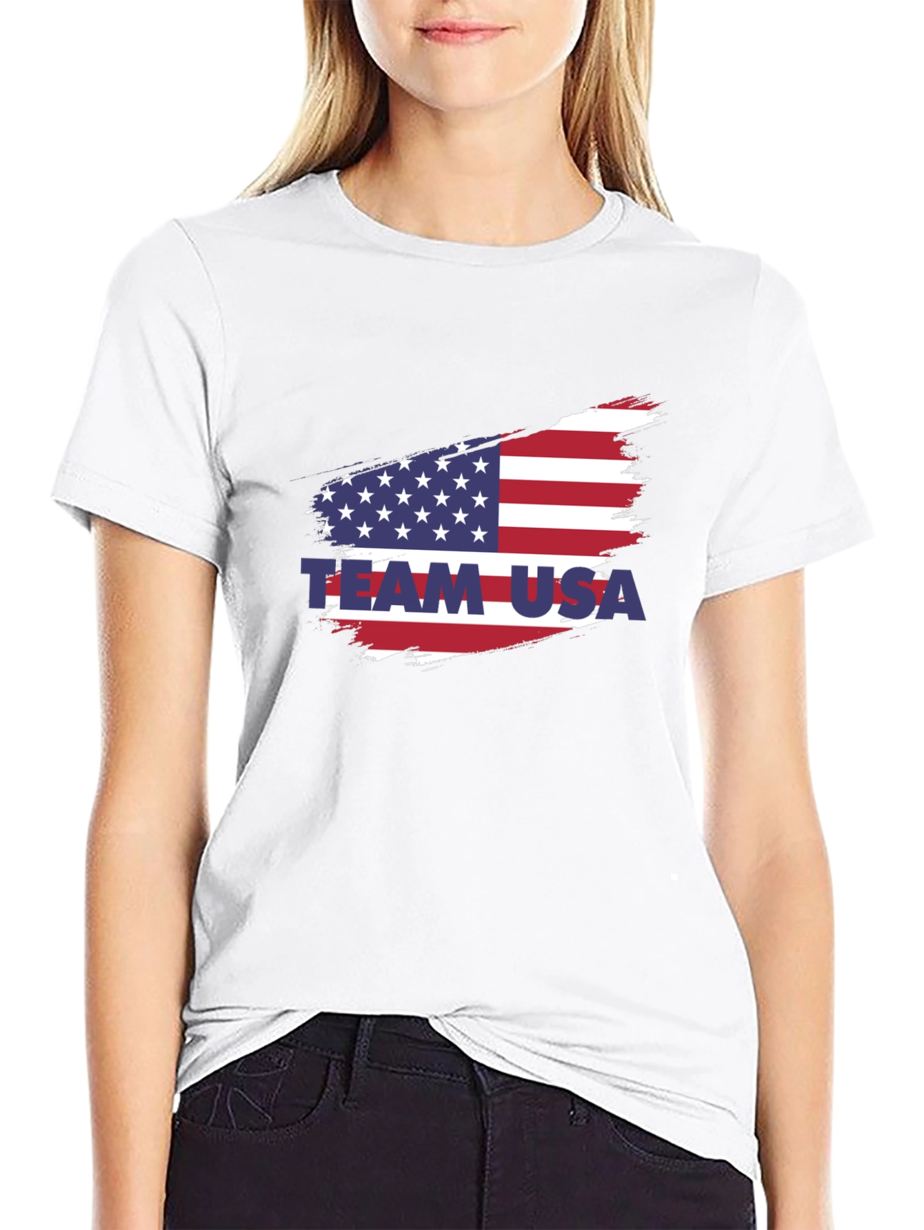 Team USA American Flag Graphic T-Shirt