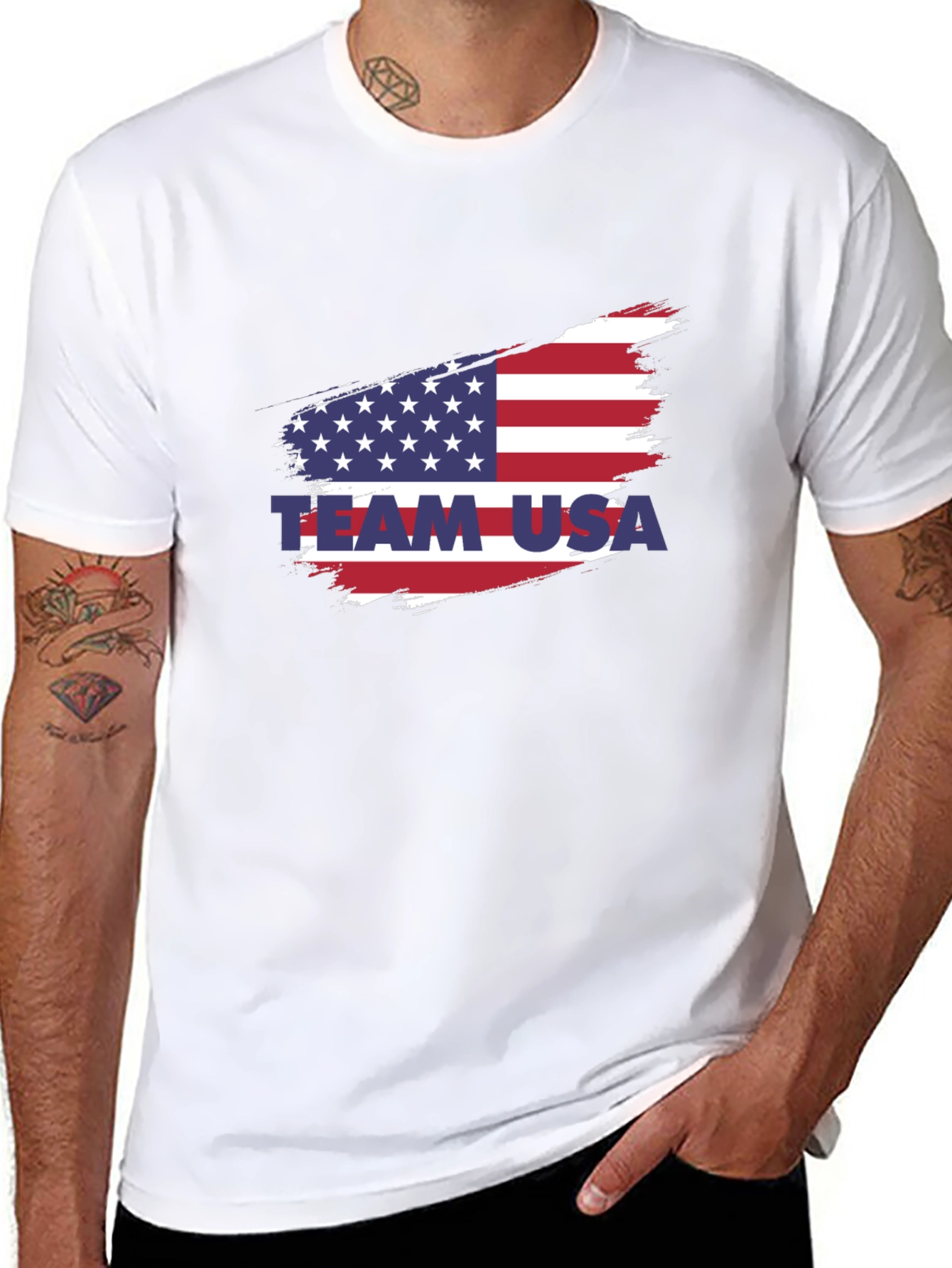 Team USA American Flag Graphic T-Shirt