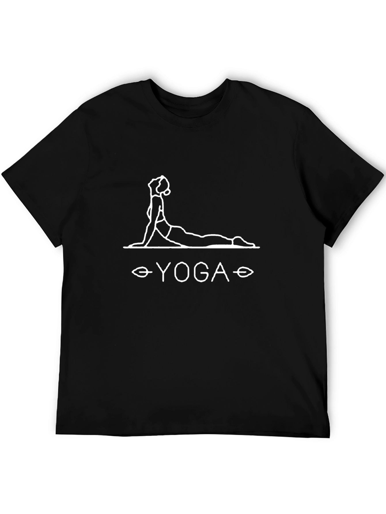 Yoga Pose Graphic Tee - Unisex Black T-Shirt