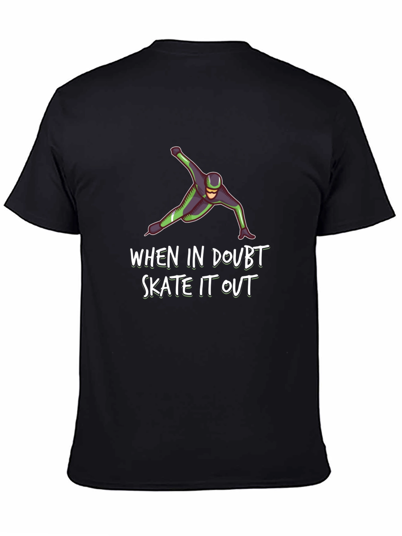 Skate It Out Graphic Tee - Black