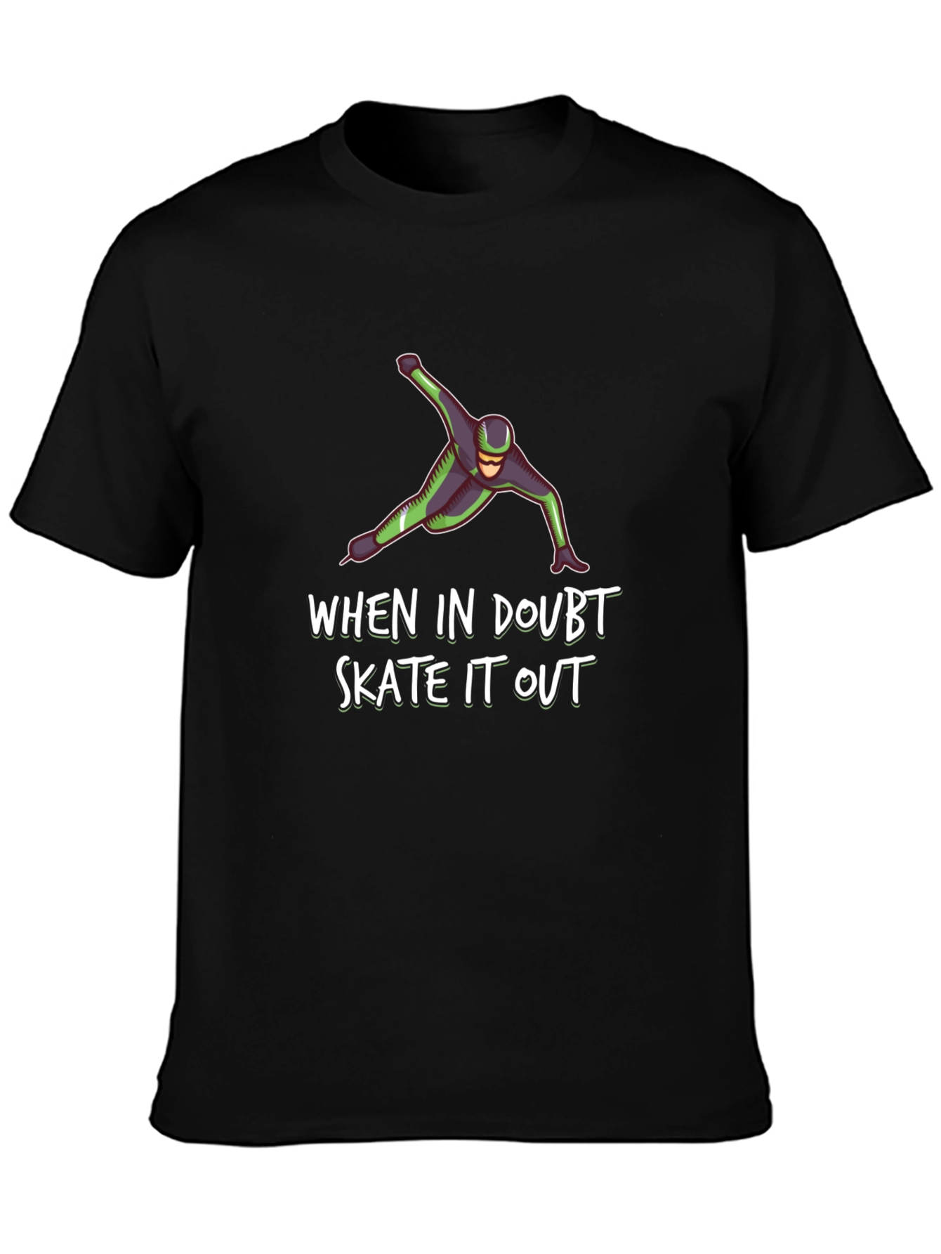 Skate It Out Graphic Tee - Black