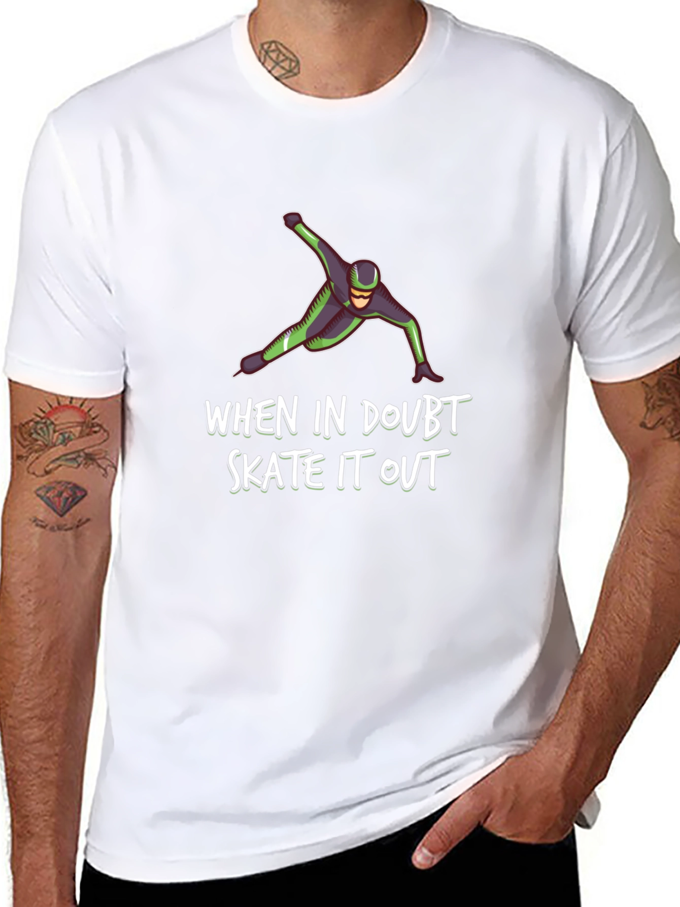 Skate It Out Graphic Tee - Black