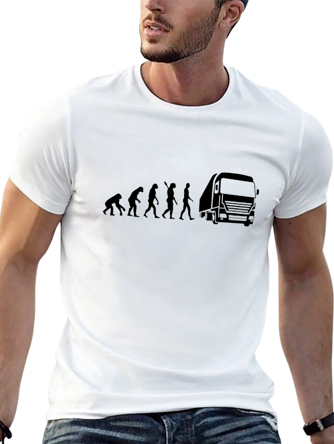 Trucker Evolution Graphic T-Shirt