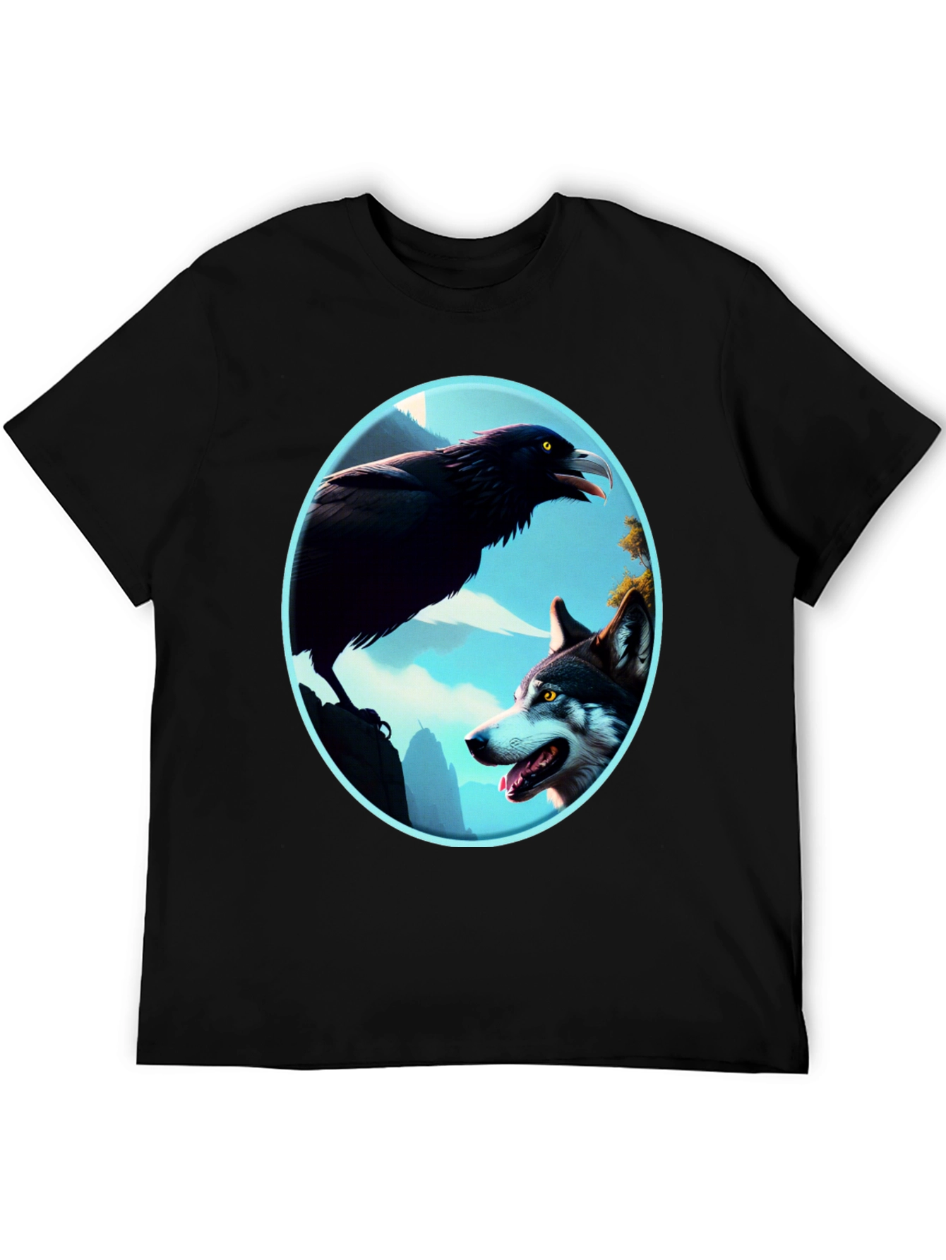 Raven and Wolf Graphic Tee