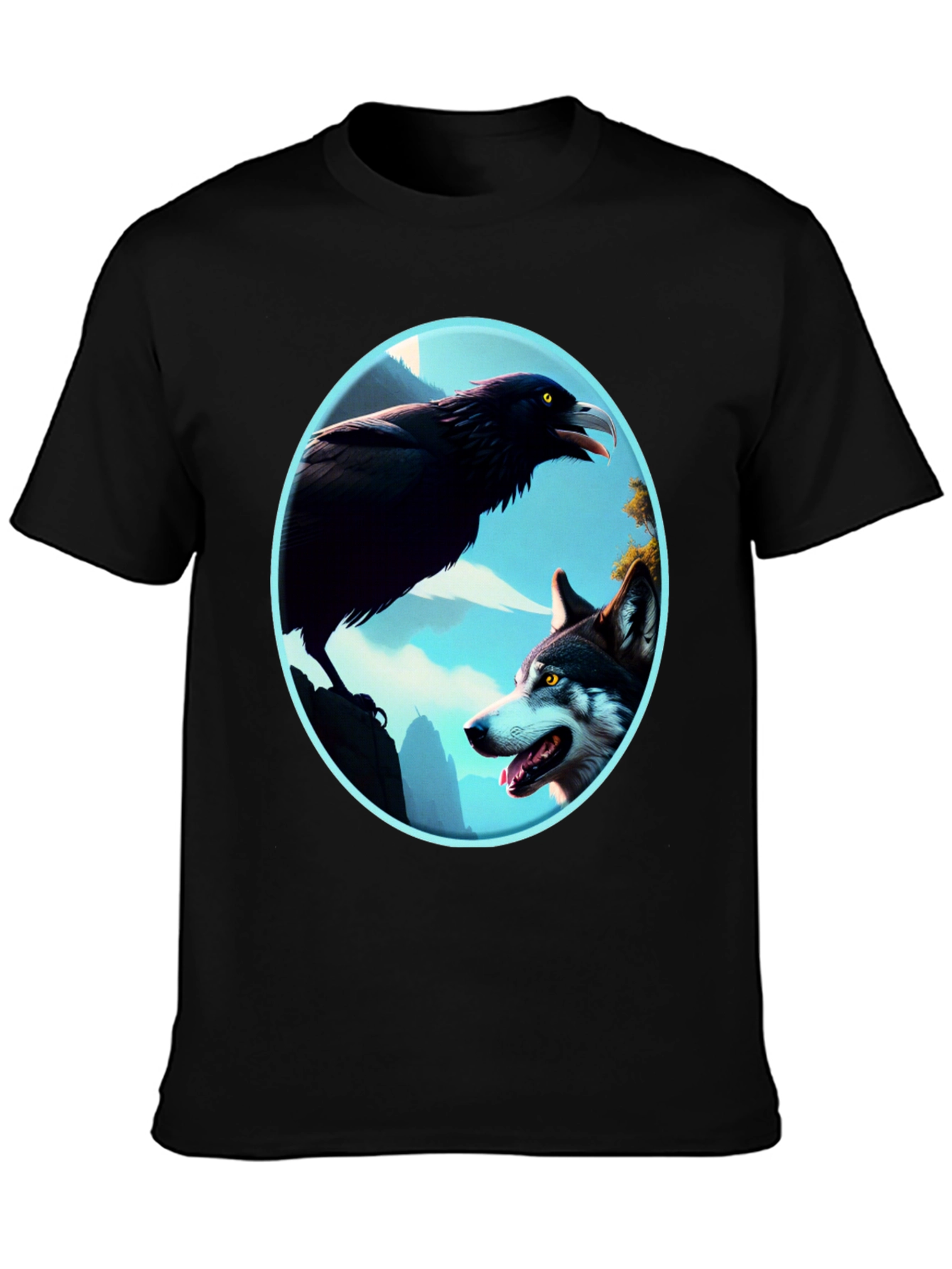 Raven and Wolf Graphic Tee