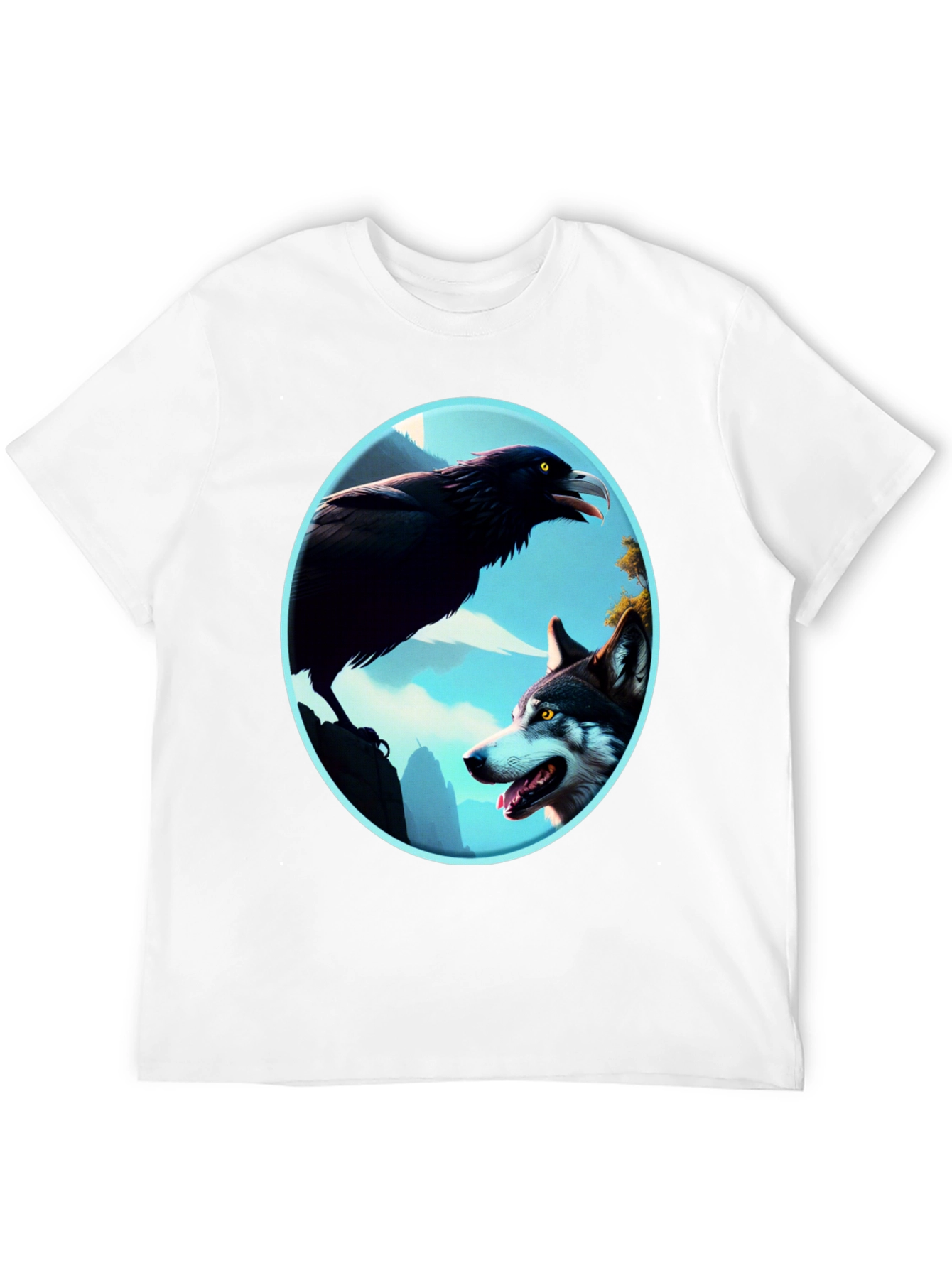 Raven and Wolf Graphic Tee