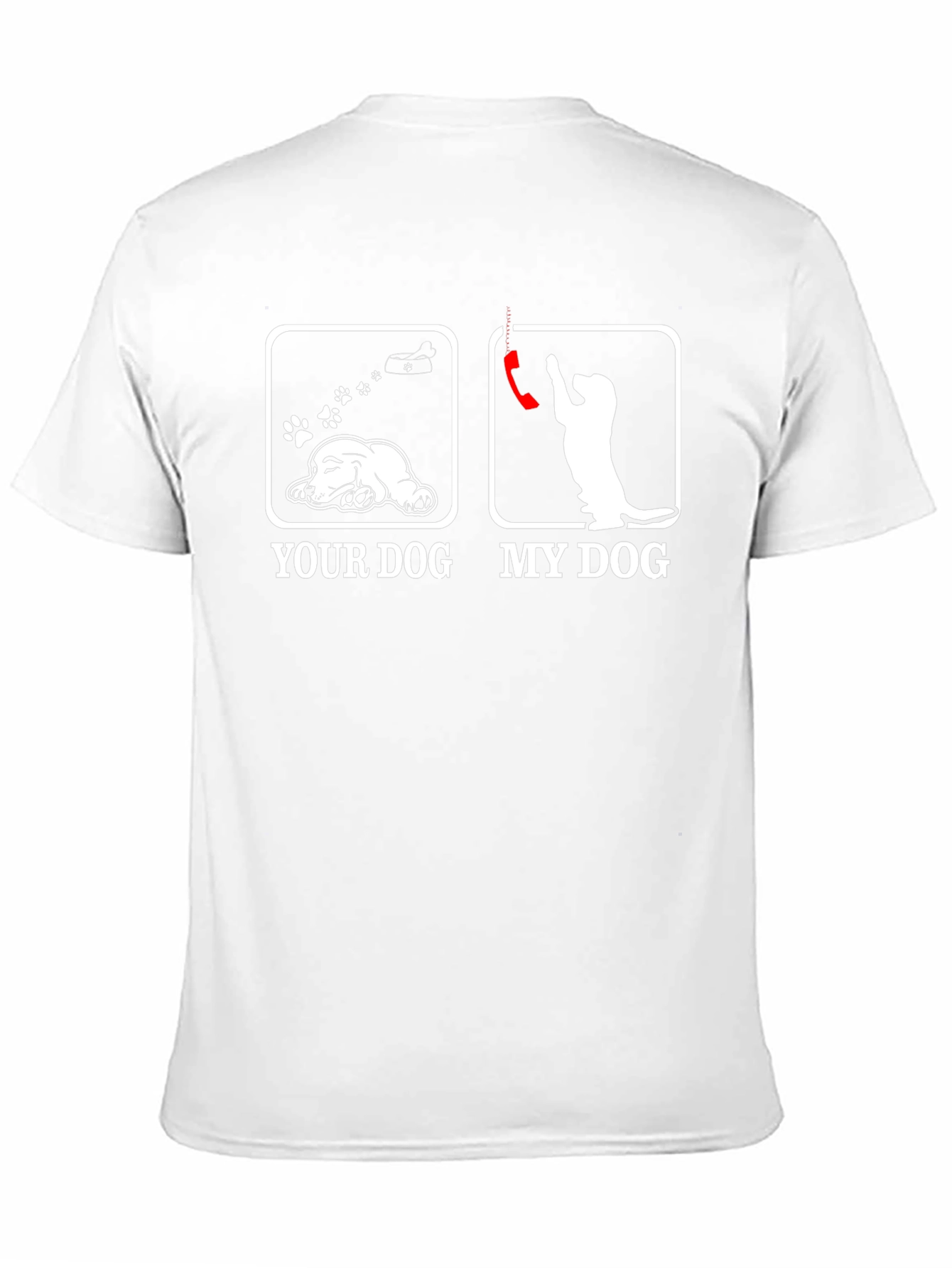Humorous Your Dog vs. My Dog Graphic T-Shirt