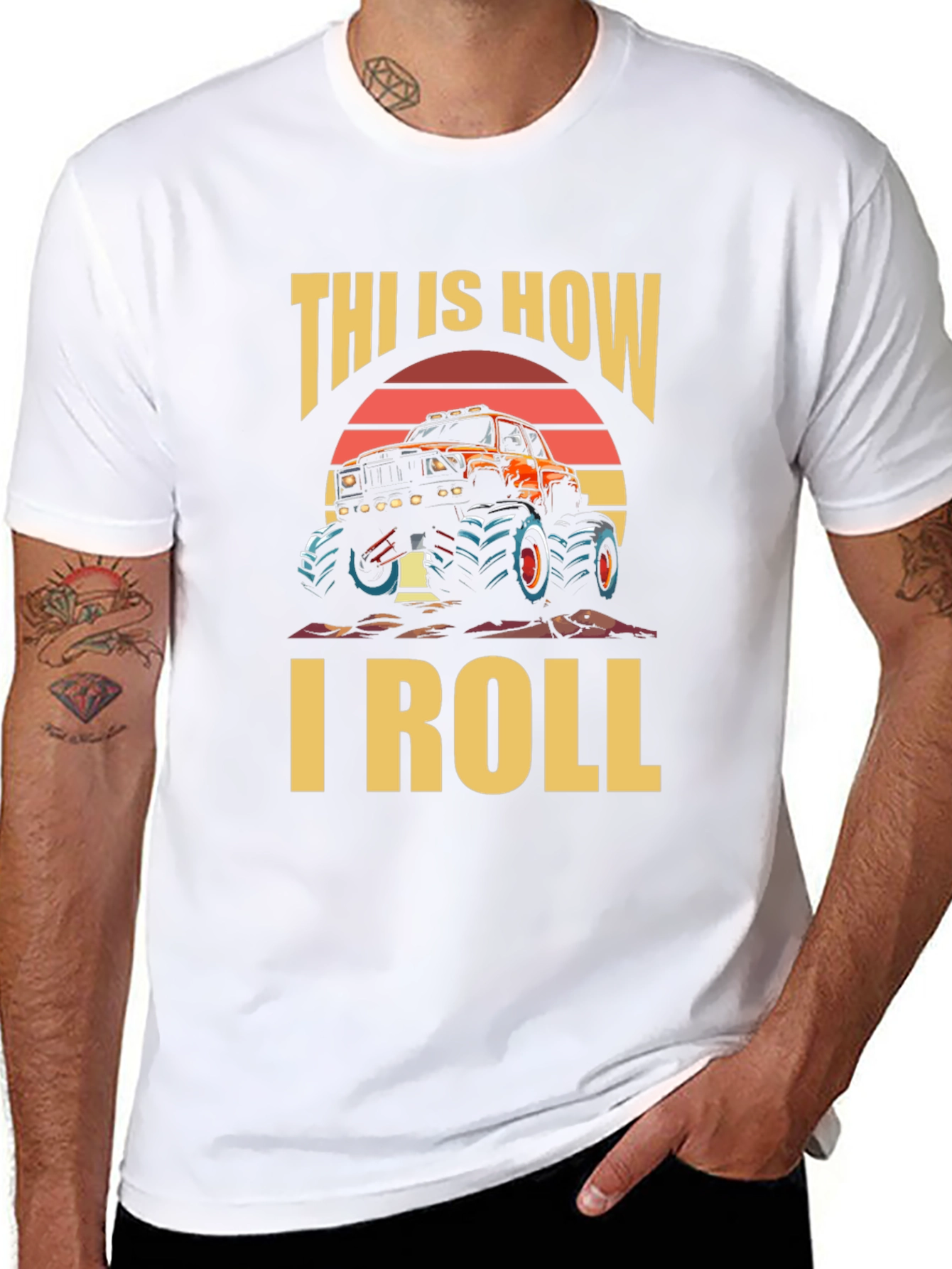 This Is How I Roll Monster Truck Graphic Tee