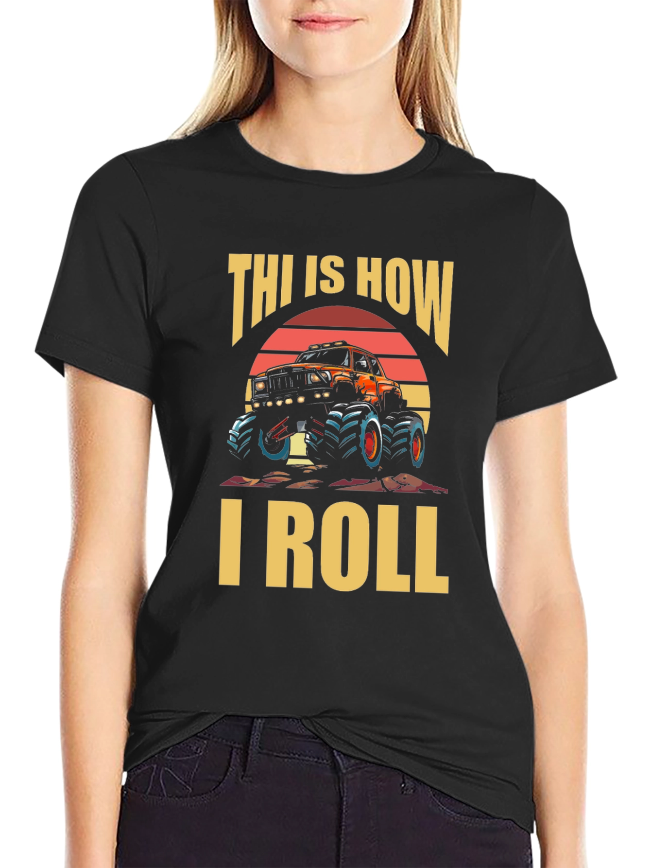 This Is How I Roll Monster Truck Graphic Tee