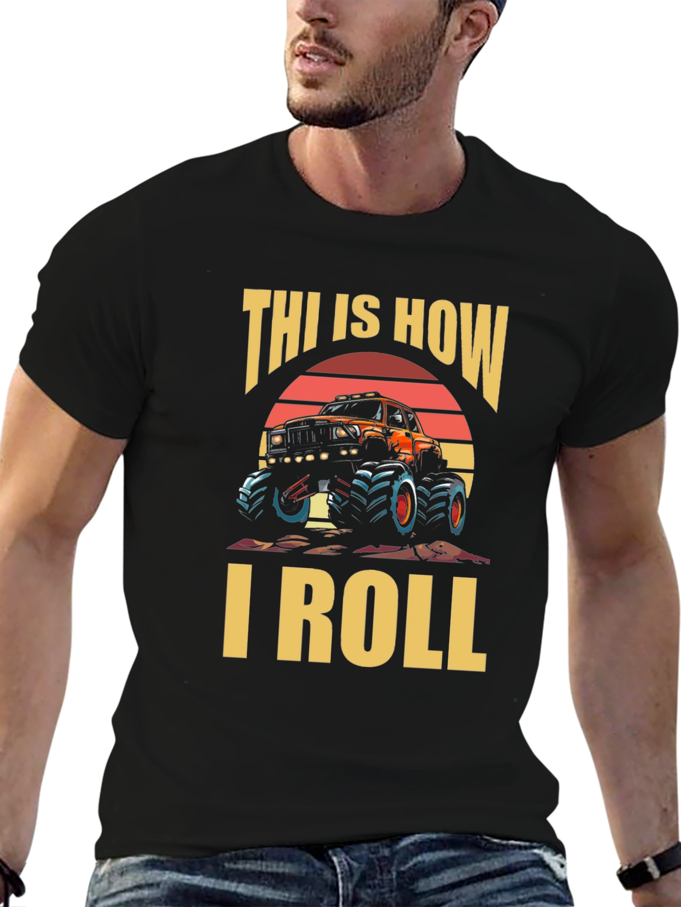 This Is How I Roll Monster Truck Graphic Tee