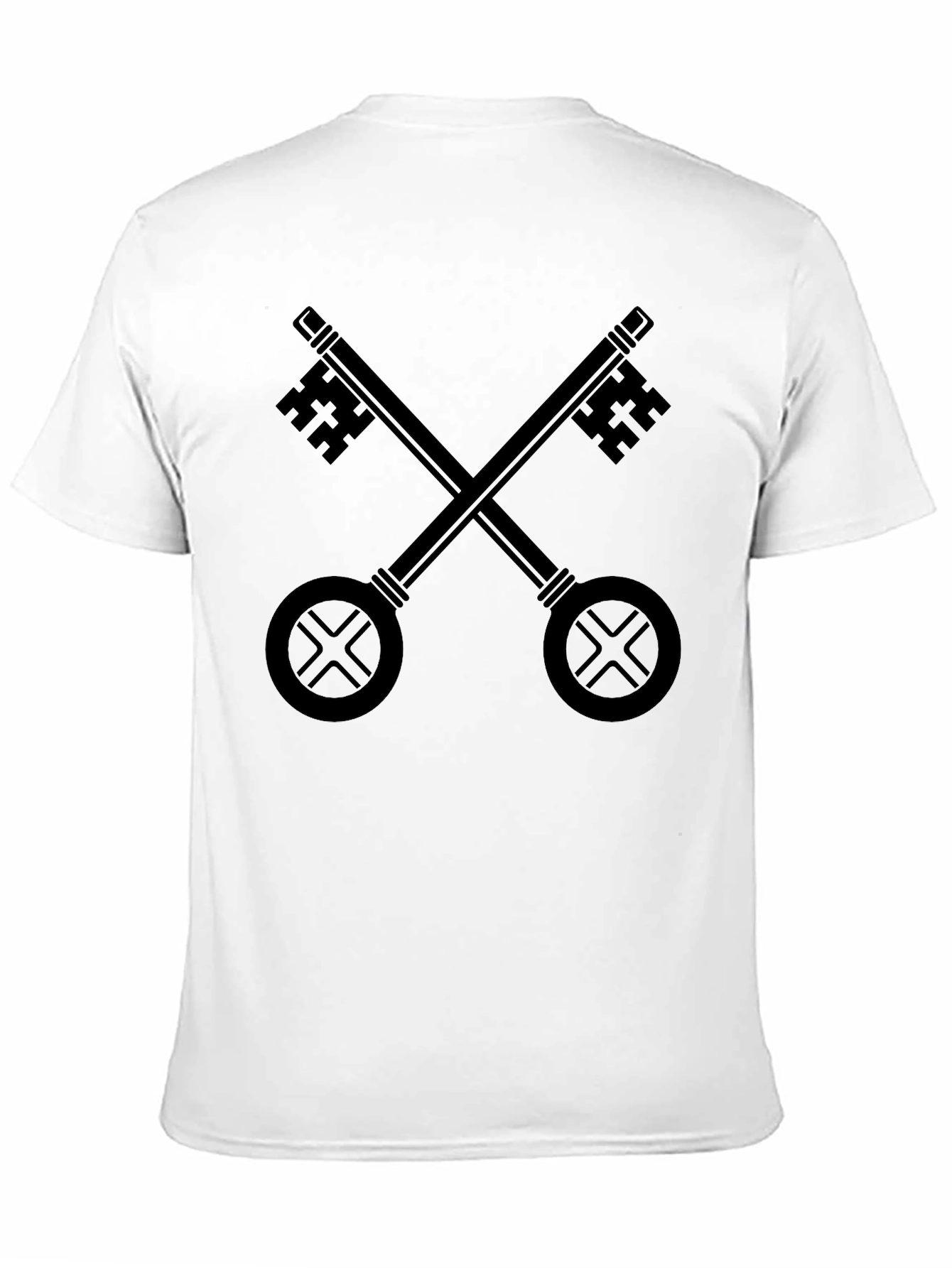 Crossed Keys Graphic T-Shirt - Black