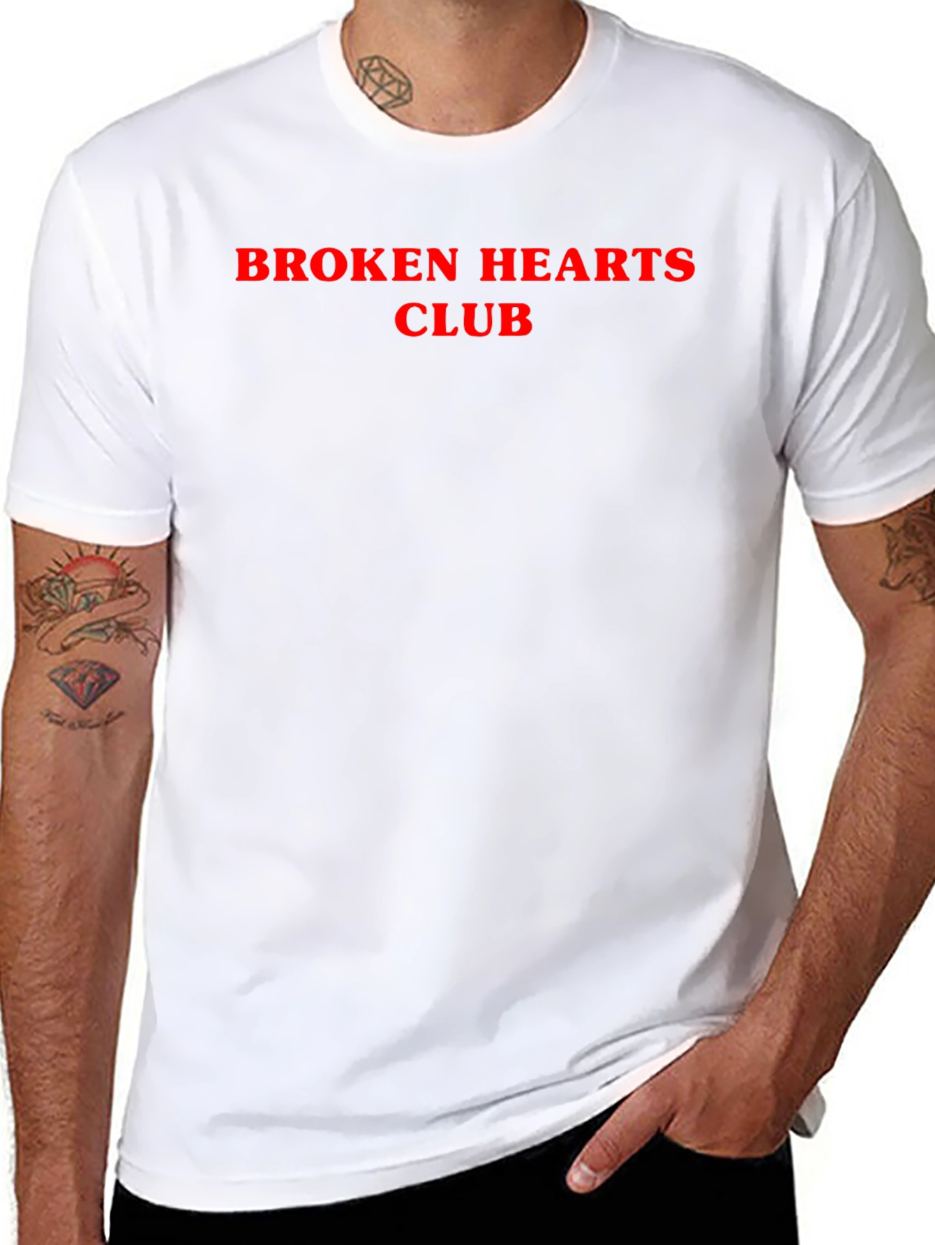 Broken Hearts Club Graphic Tee - Soft Cotton Blend