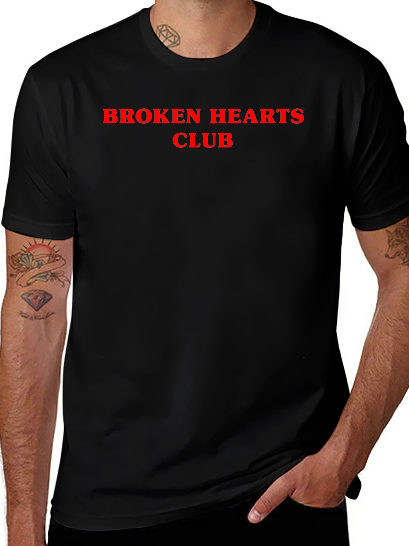 Broken Hearts Club Graphic Tee - Soft Cotton Blend