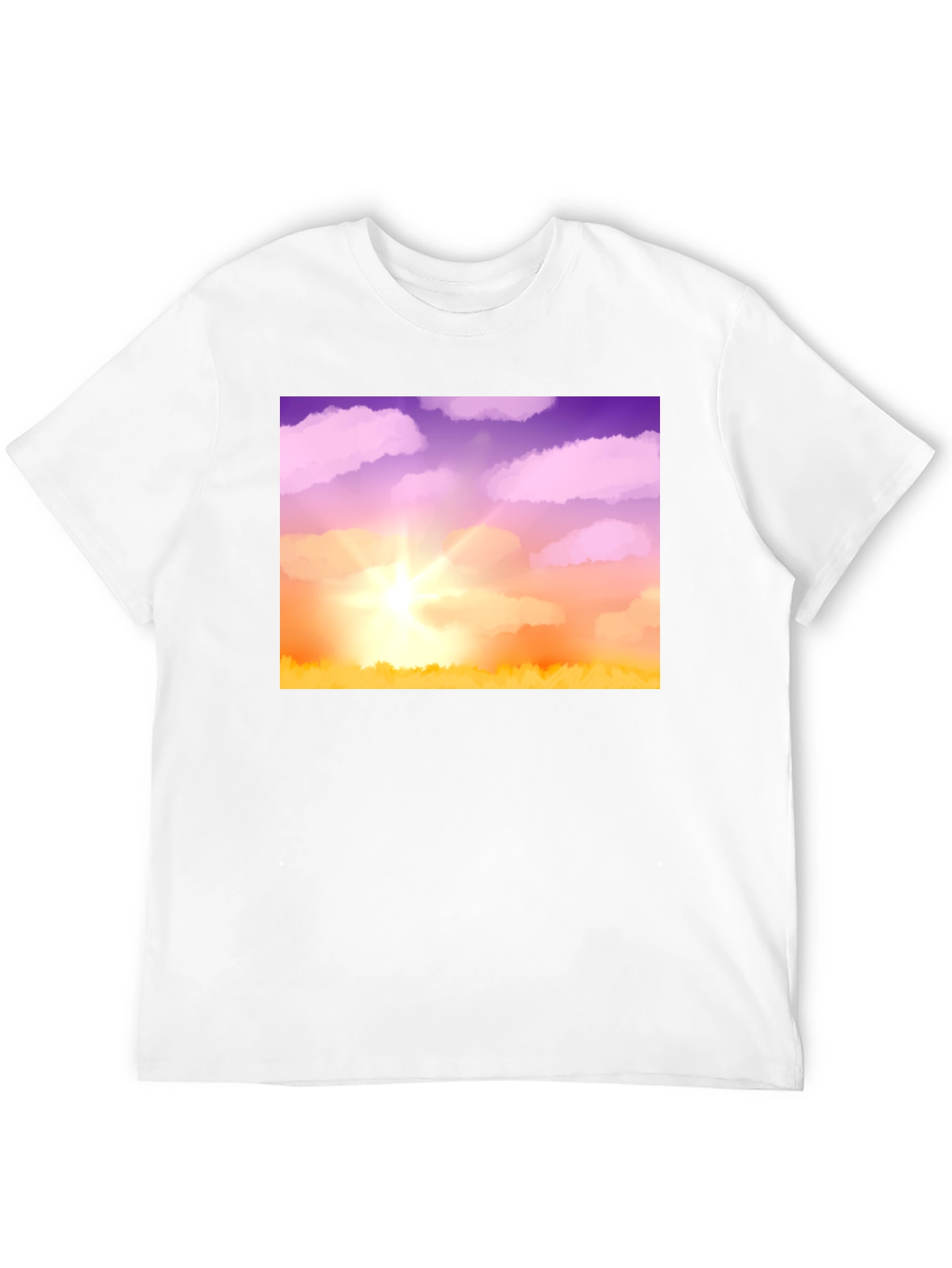 Sunrise Sky T-Shirt - Soft Black Cotton Blend