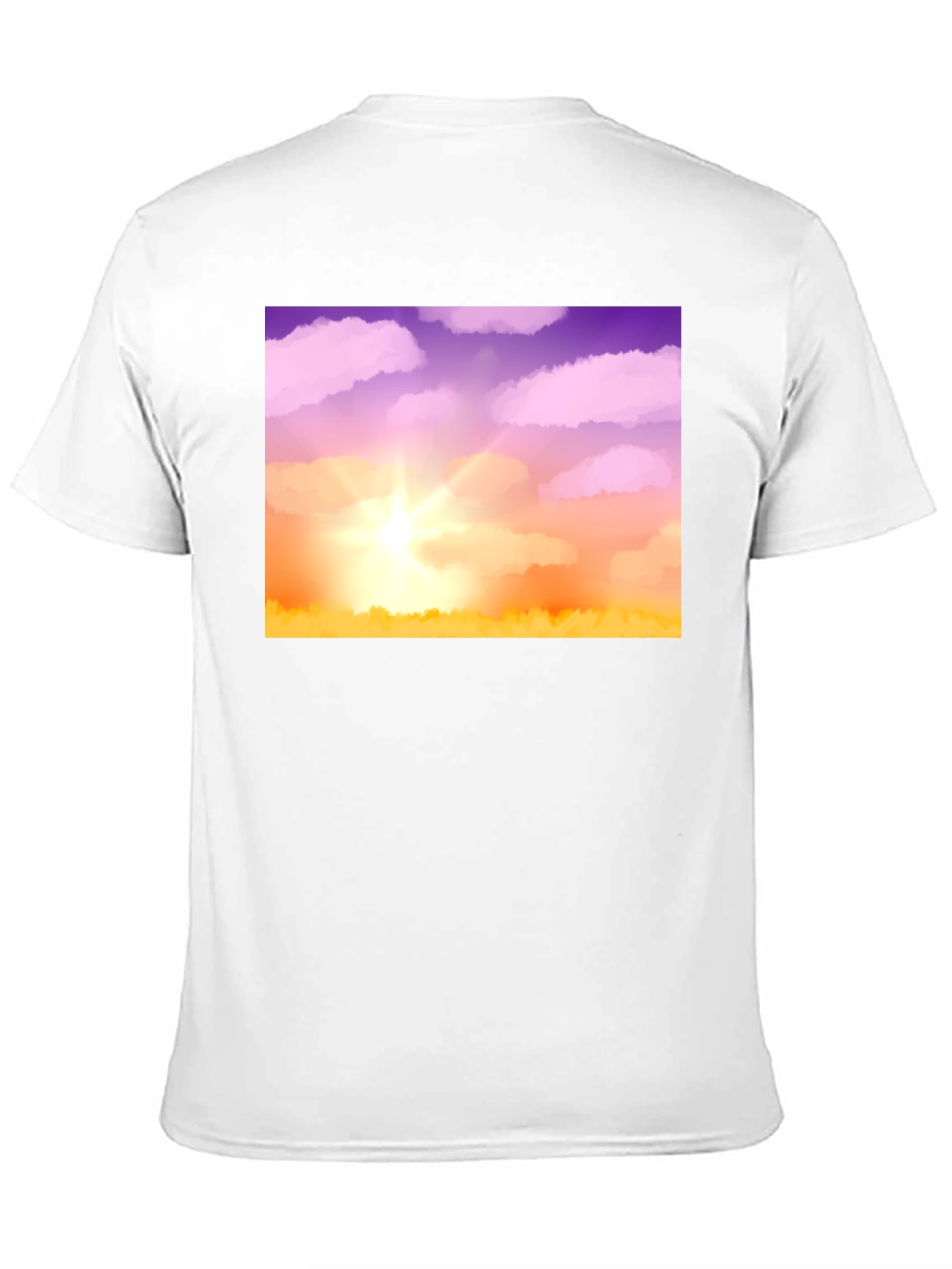 Sunrise Sky T-Shirt - Soft Black Cotton Blend